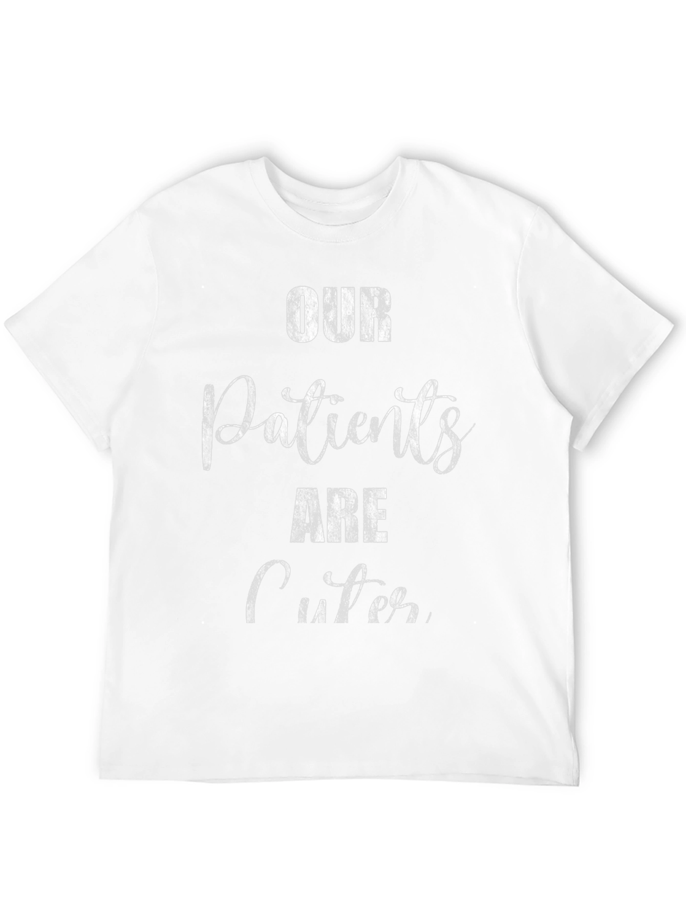 Black Our Patients Are Cuter Graphic T-Shirt view 12