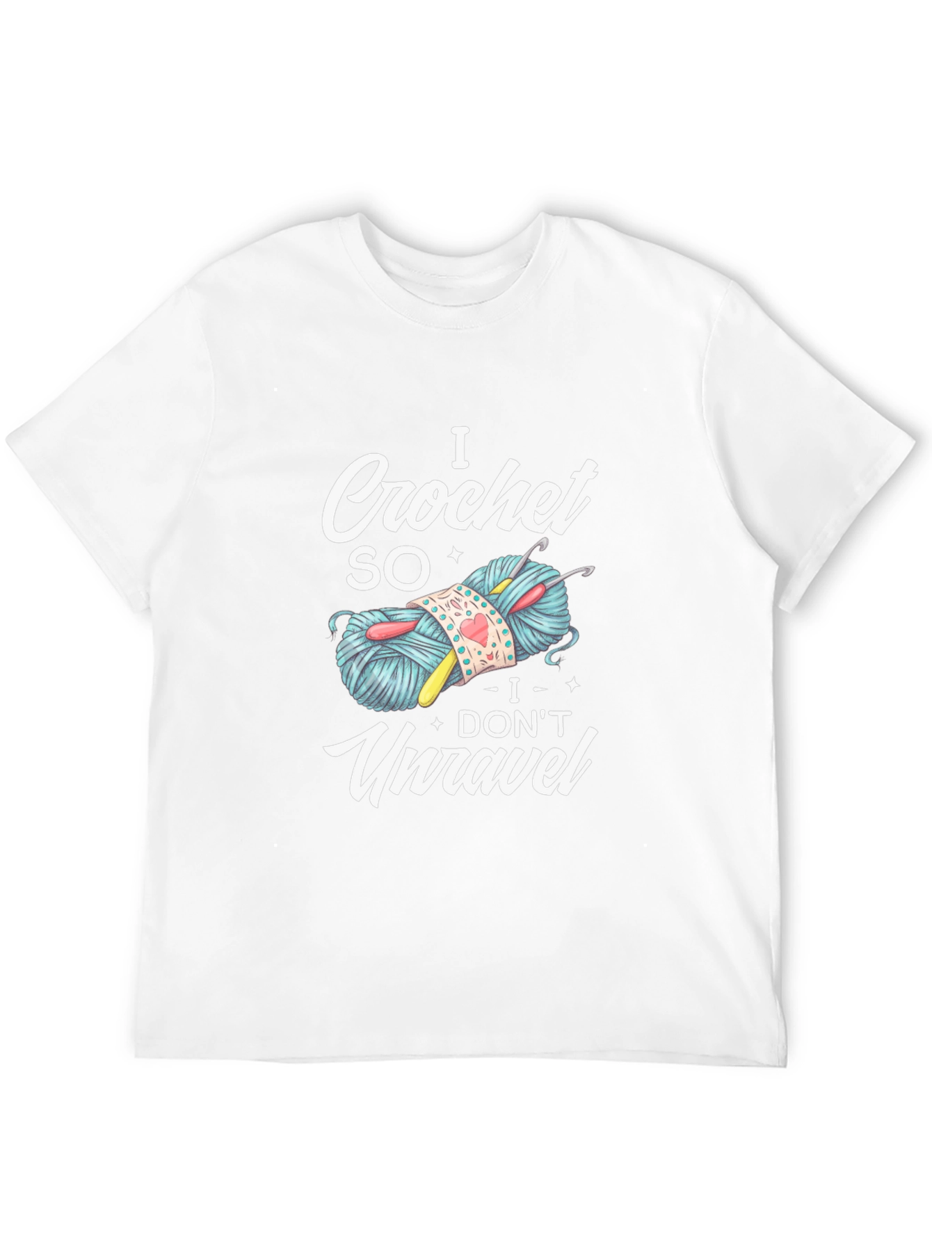 Black I Crochet So I Don't Unravel T-Shirt view 12