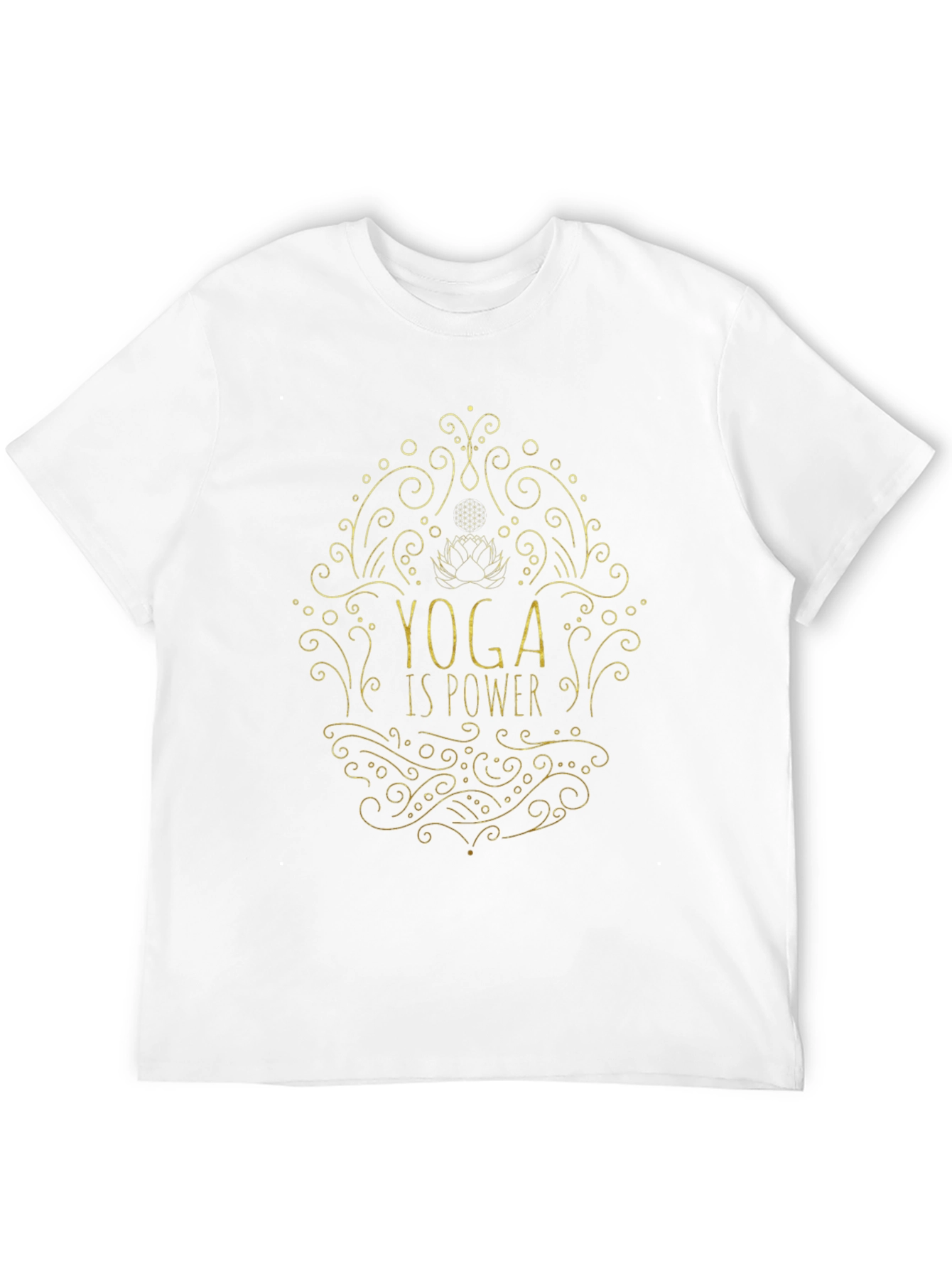 Yoga Is Power Tee - Black Graphic T-Shirt - 12
