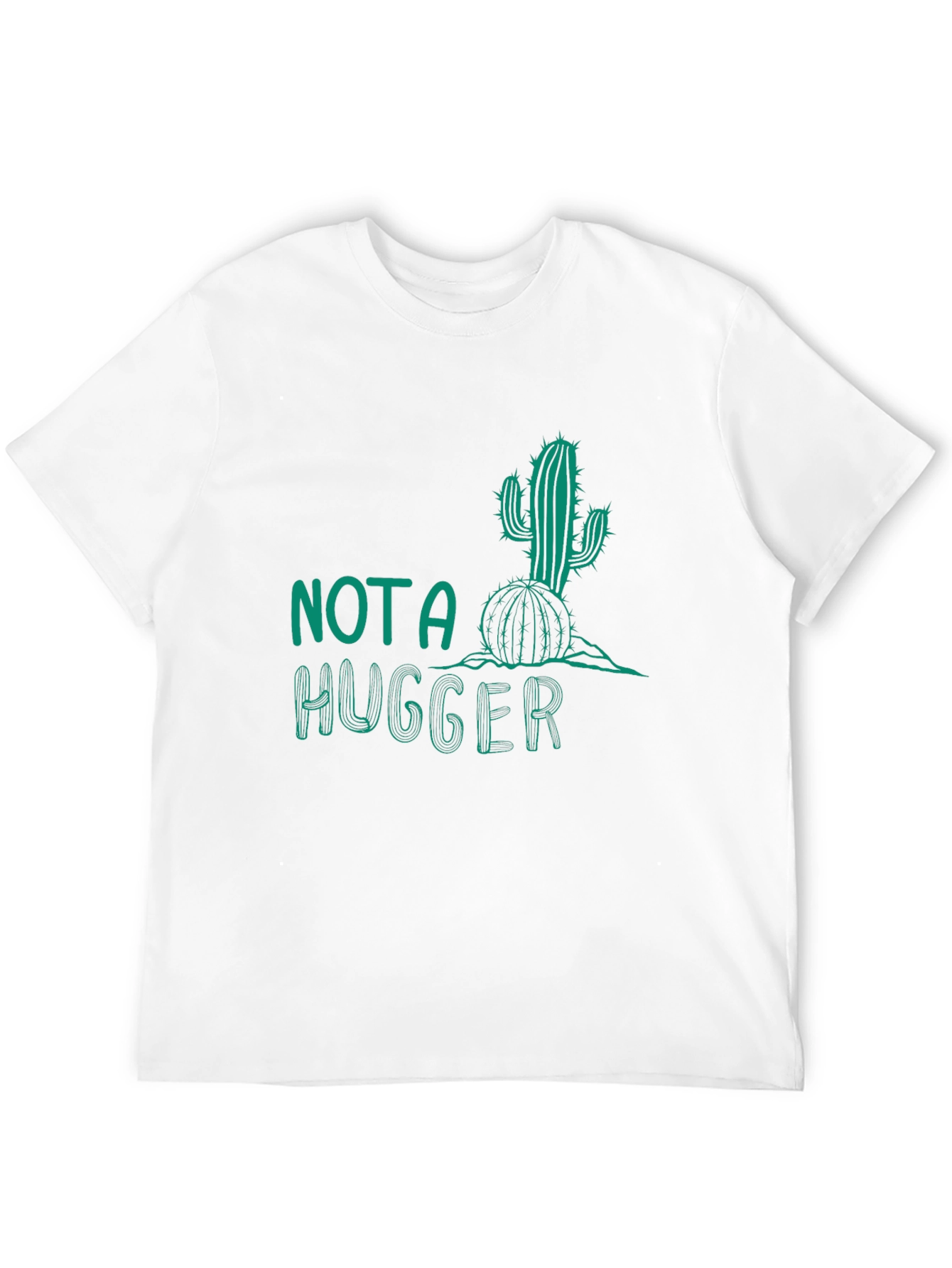 Black Not A Hugger Cactus Graphic Tee - Black view 12