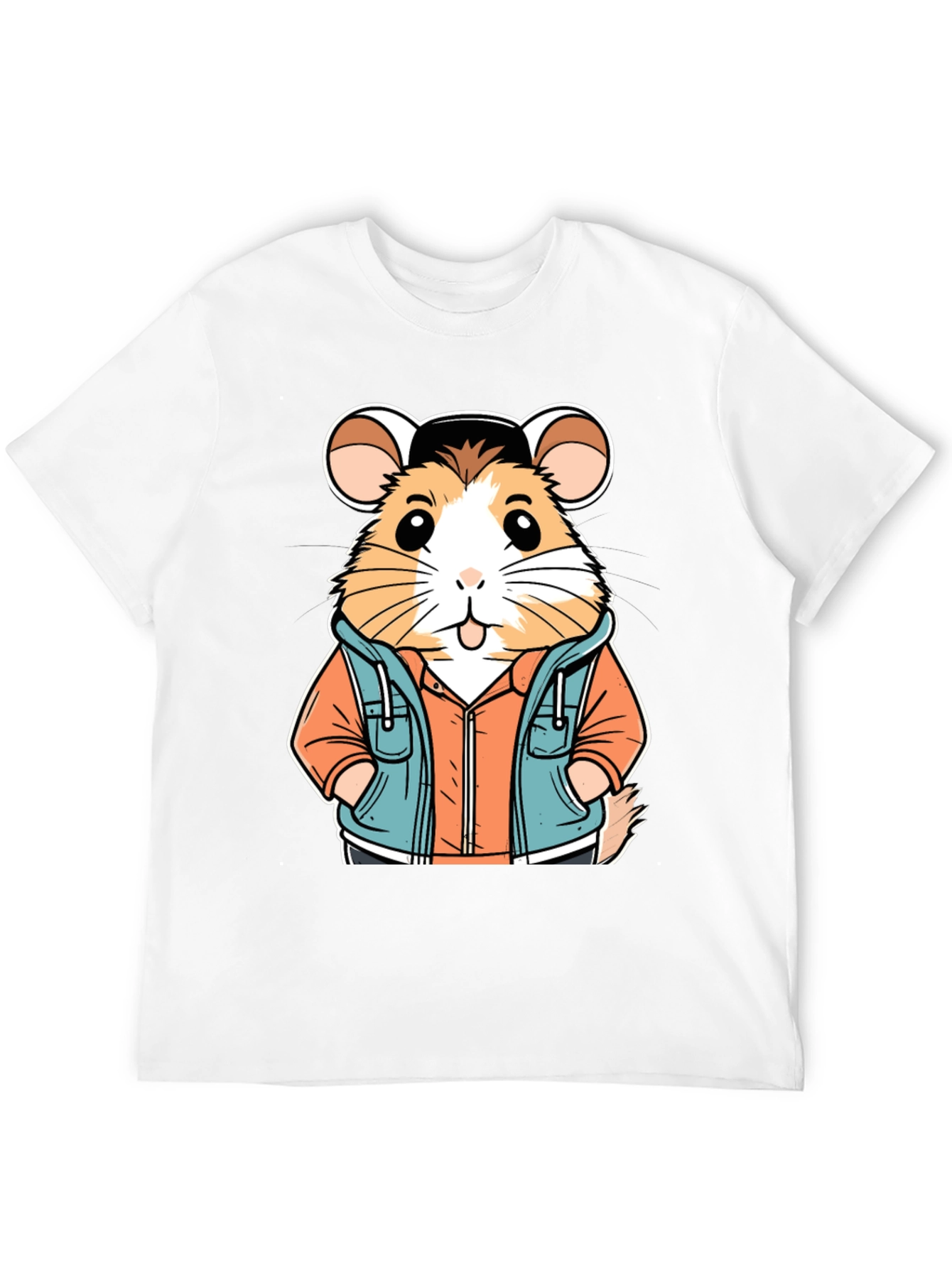 Hamster in Hoodie T-Shirt: Cool Cartoon Design - 12