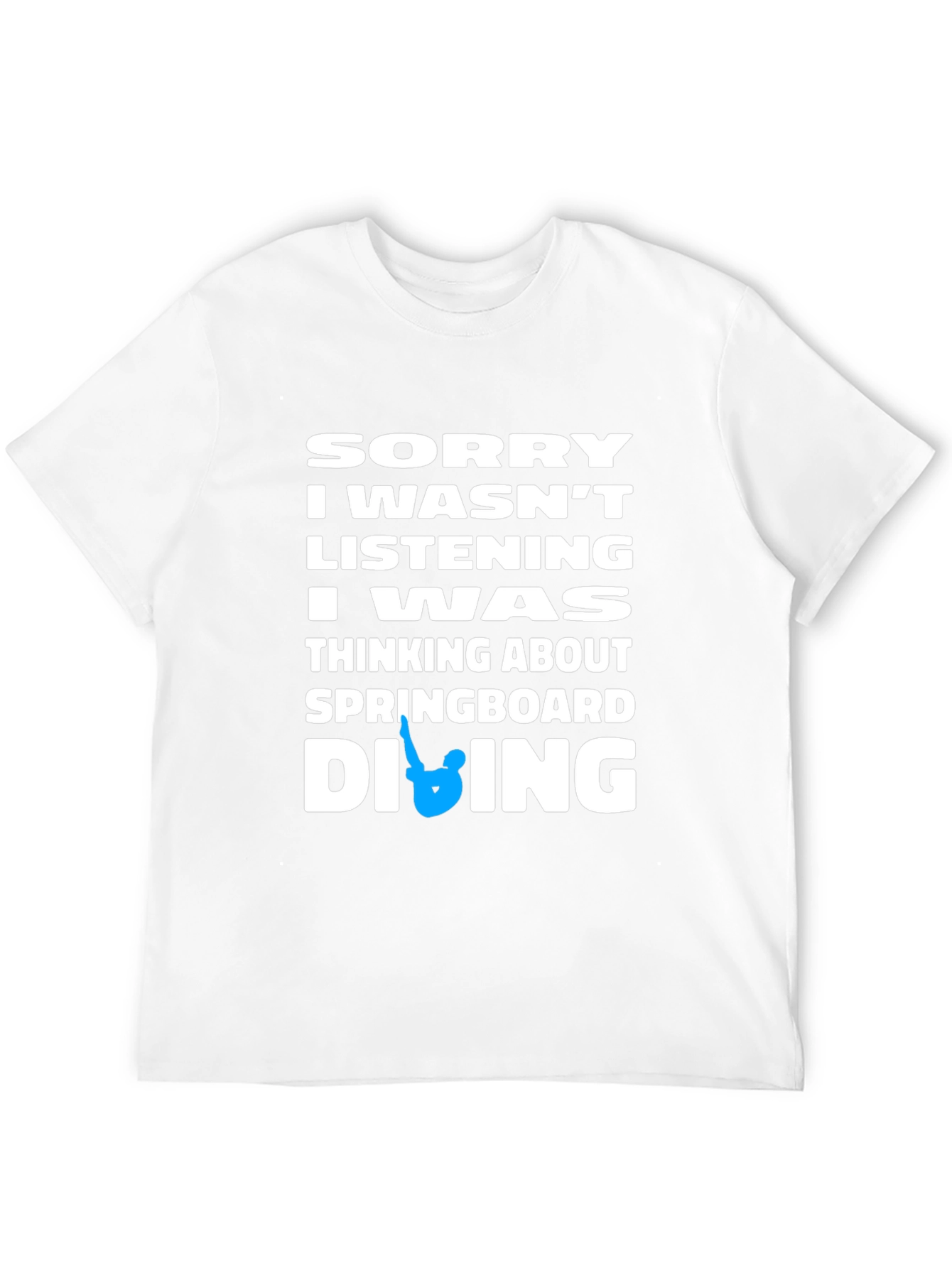 Black Diving T-Shirt - Sorry I Wasn't Listening view 12