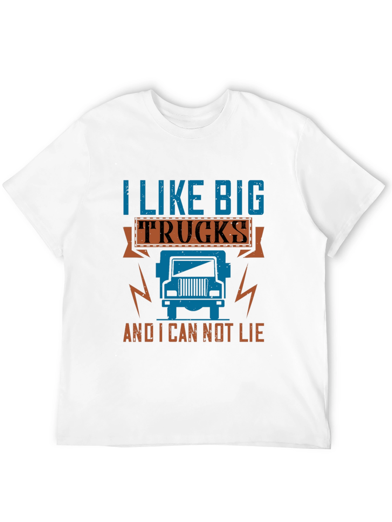 Black I Like Big Trucks T-Shirt - Novelty Graphic Tee view 12