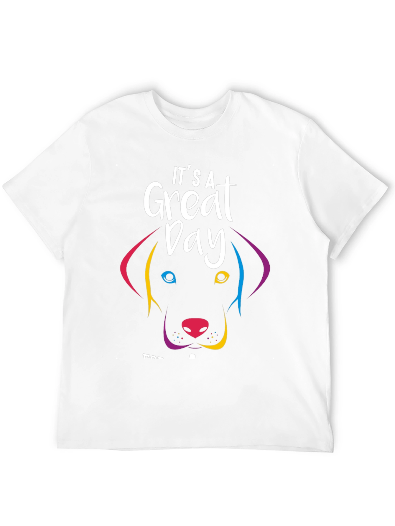 Black It's A Great Day Dog Graphic T-Shirt view 12