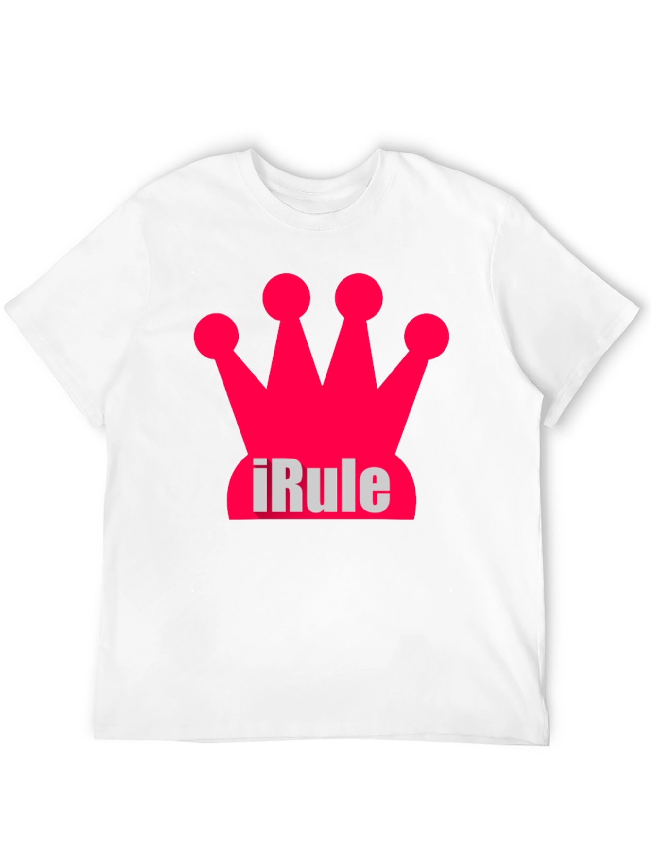 Black iRule Crown Black T-Shirt - Unique Design view 12