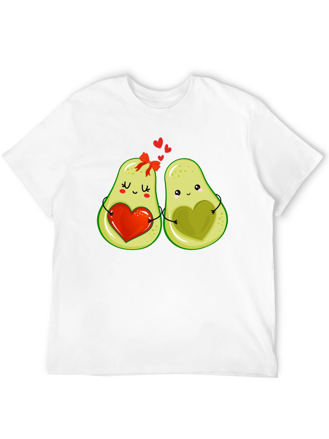Black Avocado Love T-Shirt - Cute Couple Graphic Tee view 12