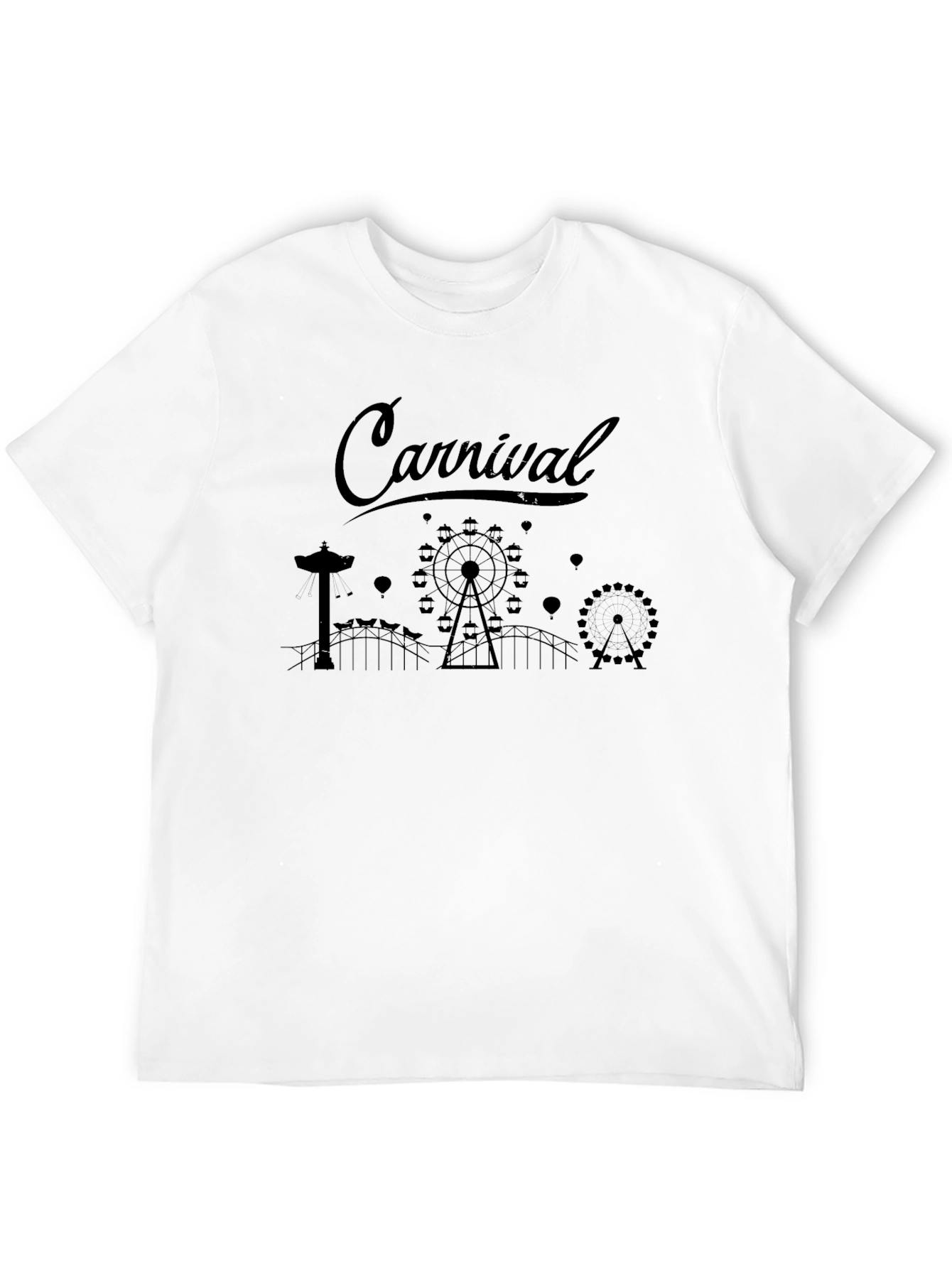 Black Carnival Ride Black T-Shirt view 12