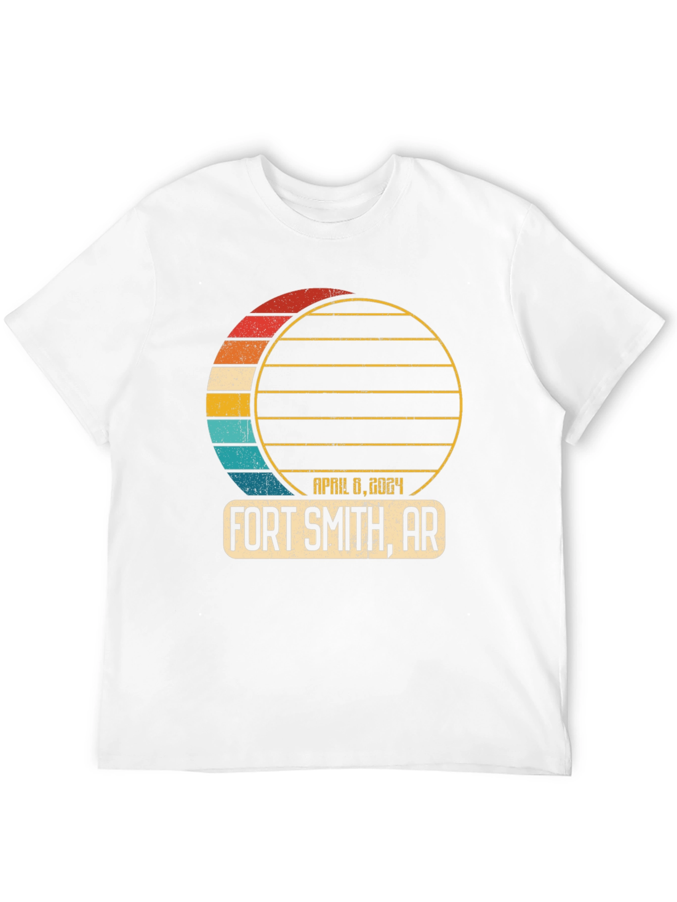Black Fort Smith AR April 8 2024 Eclipse T-Shirt view 12
