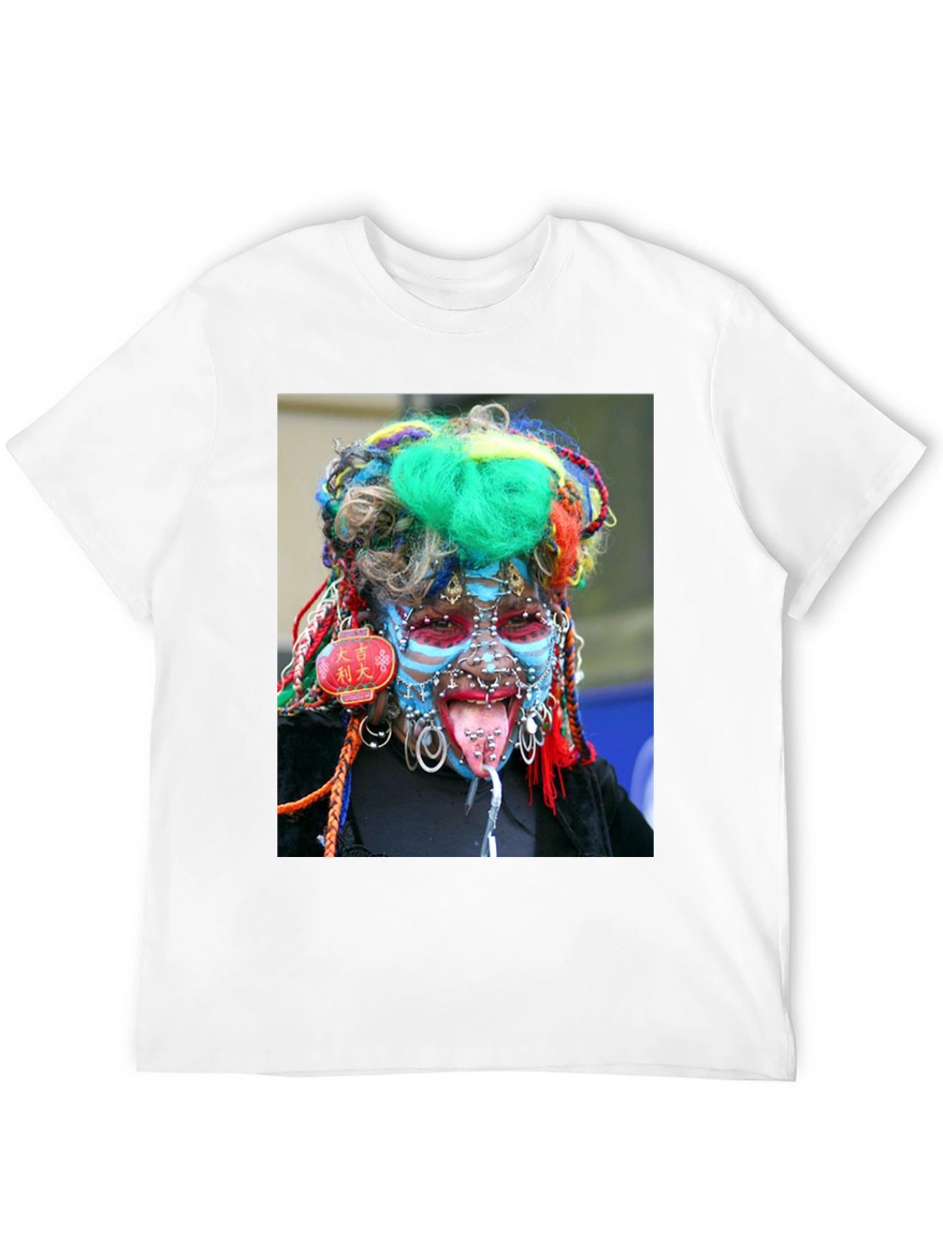 Black Unique Body Art Graphic Tee view 12