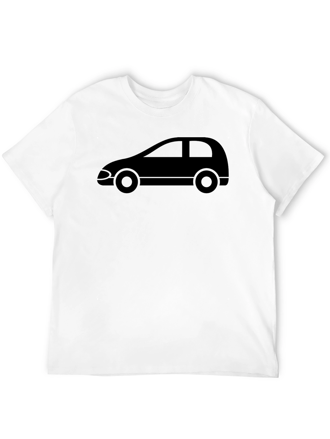 Black Car Silhouette Black T-Shirt view 12