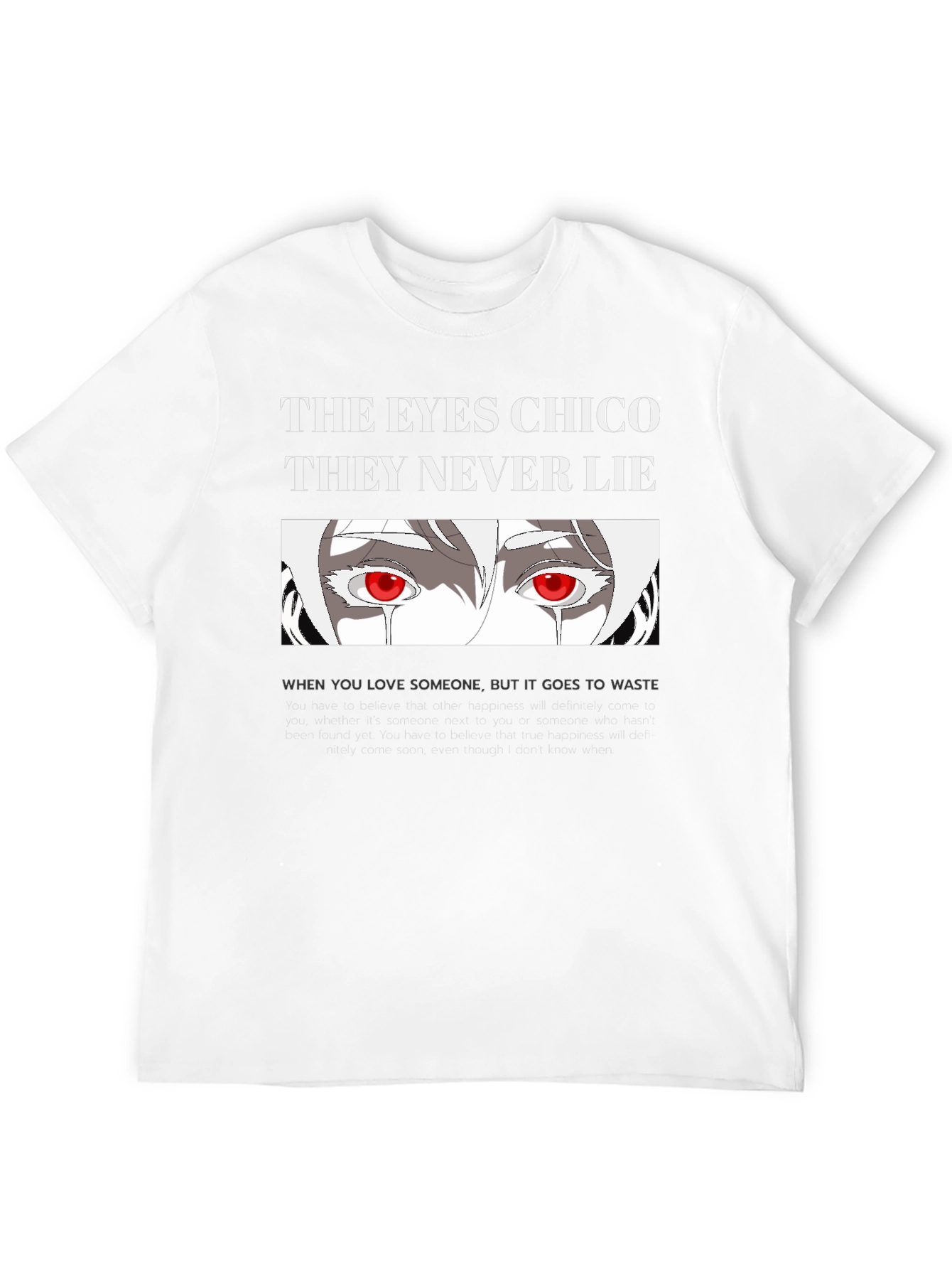 Black The Eyes Chico T-Shirt - Never Lie Graphic Tee view 12