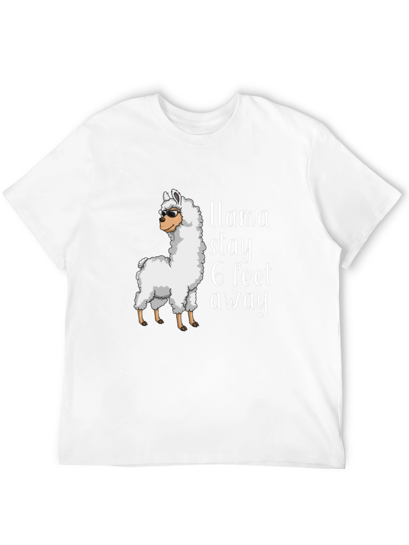 Black Llama Stay Away Graphic Tee - Black T-Shirt view 12