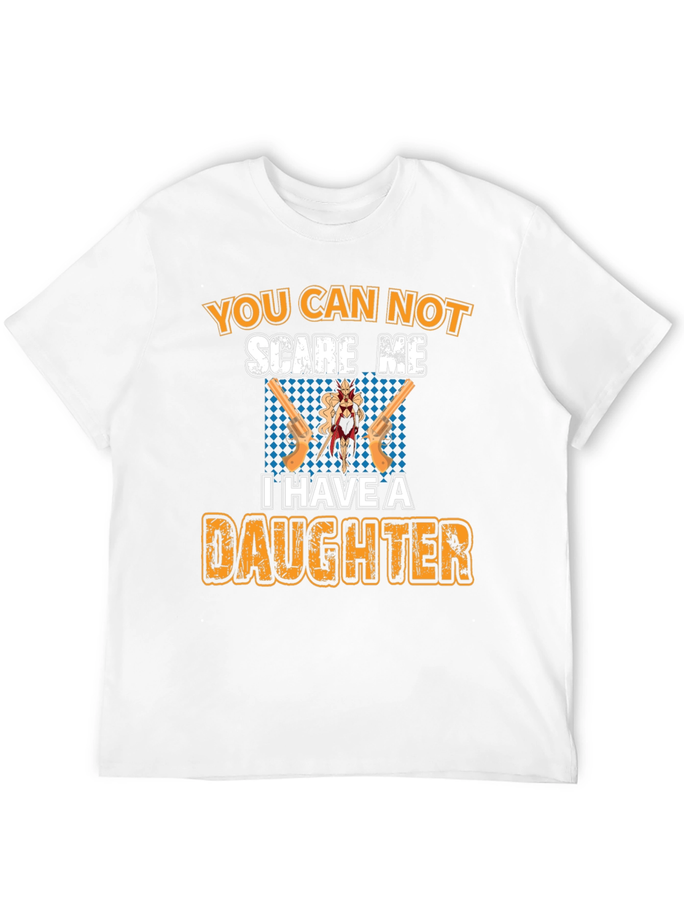 Black You Can Not Scare Me T-Shirt - Dad & Daughter  view 12