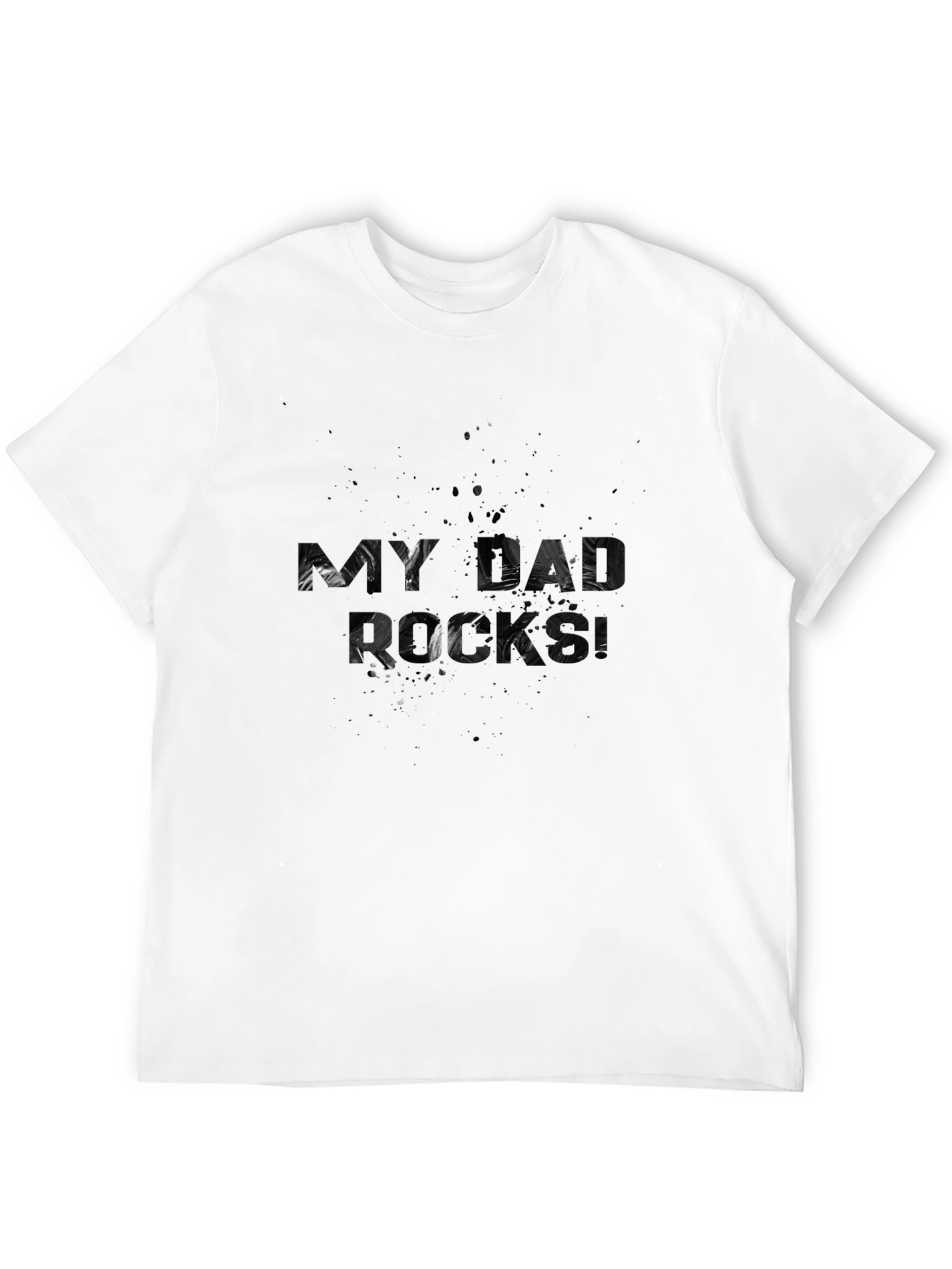 Black Men's Black 'My Dad Rocks' Graphic Tee view 12