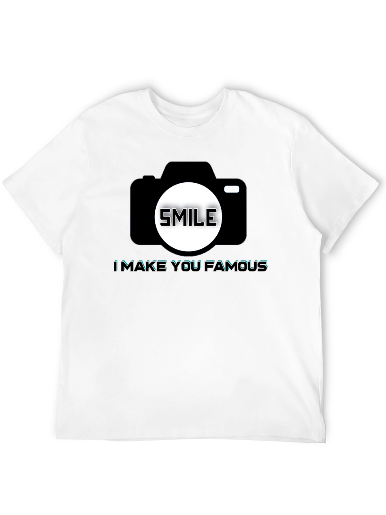 Black Smile Camera T-Shirt - Make You Famous view 12