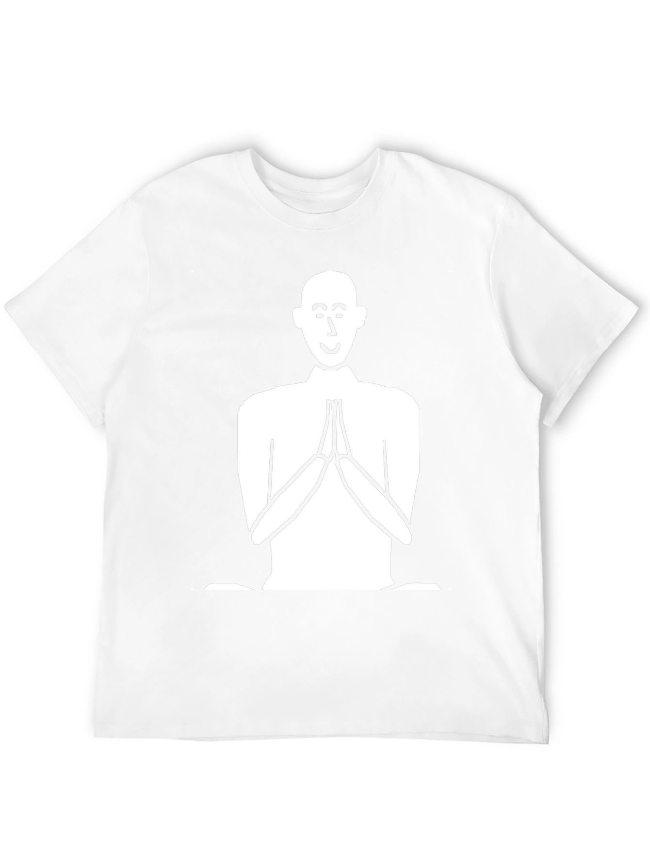 Black Namaste Graphic Tee - Black Crew Neck T-Shirt view 12