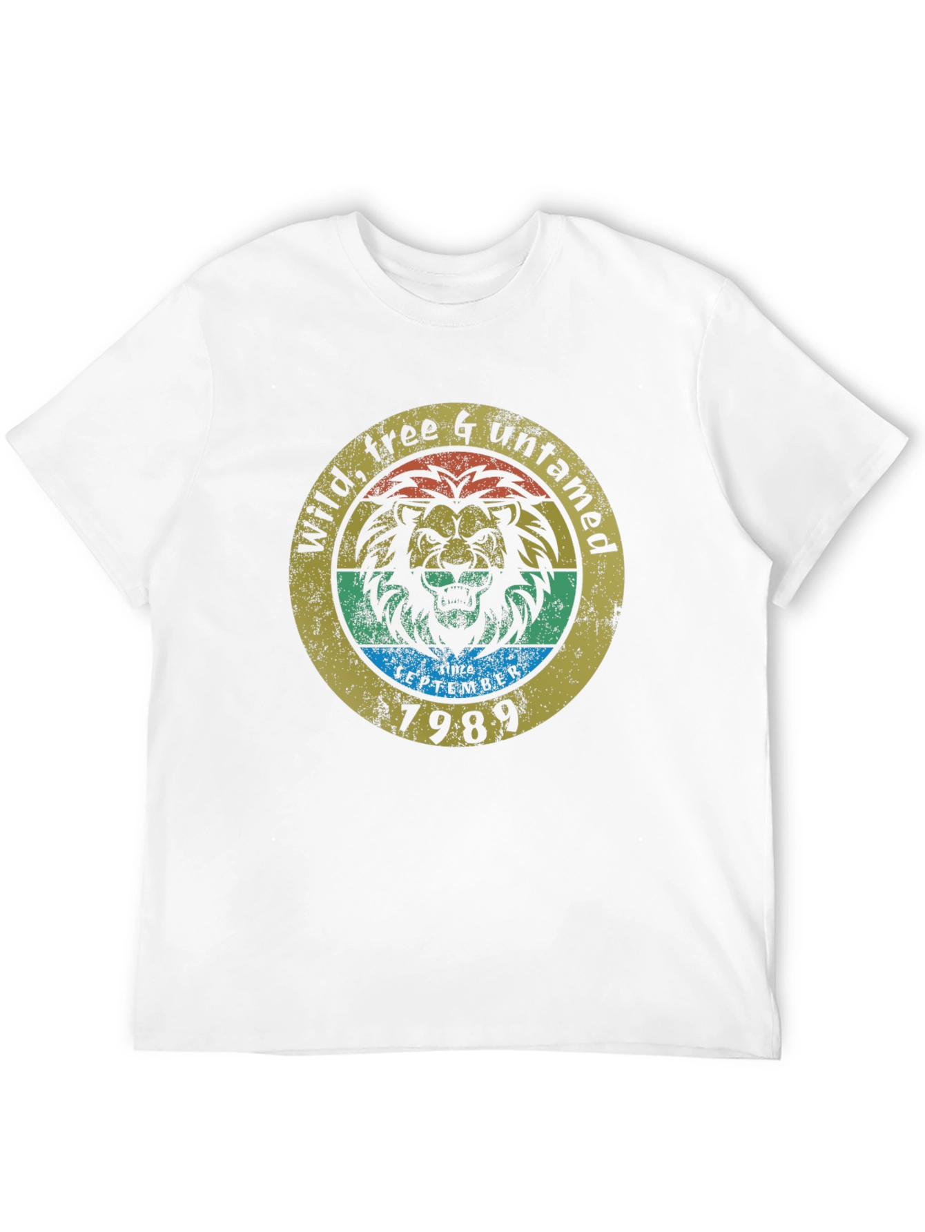 Black Wild, Free & Untamed Lion 1989 Graphic Tee view 12