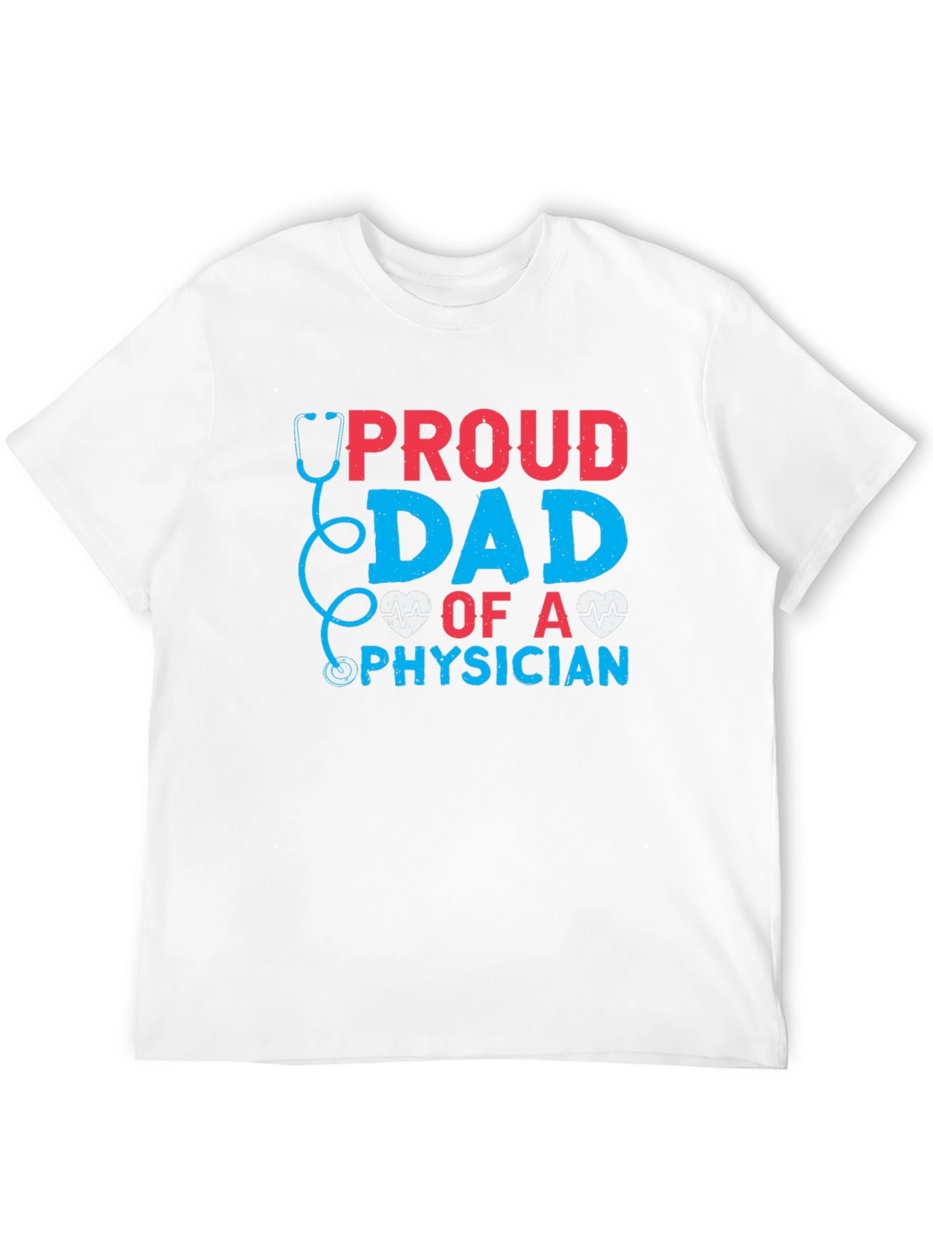 Black Proud Dad of a Physician T-Shirt view 12