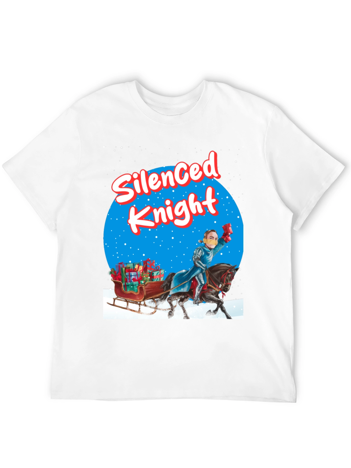 Black Silenced Knight Holiday T-Shirt view 12