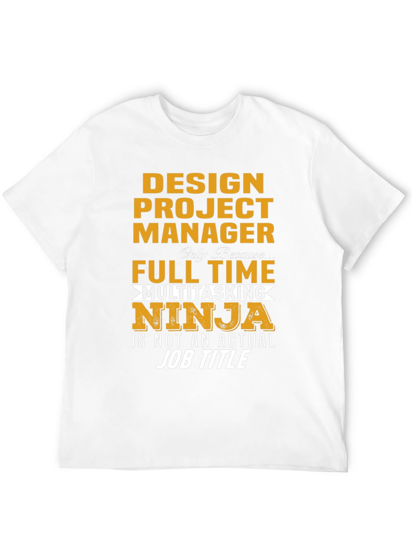 Black Design Project Manager Ninja T-Shirt view 12