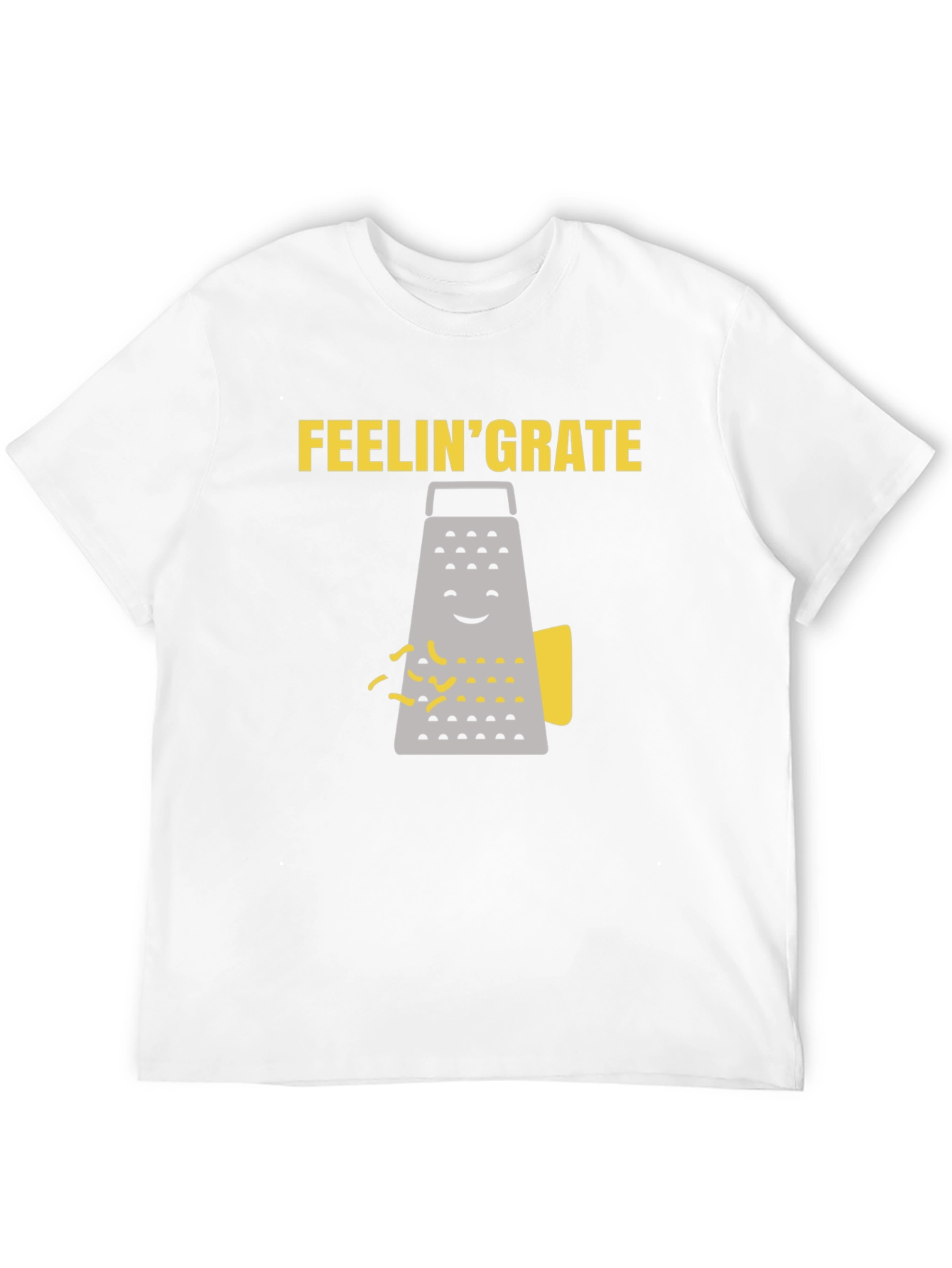 Black Feelin' Grate T-Shirt - Funny Cheese Grater Tee view 12