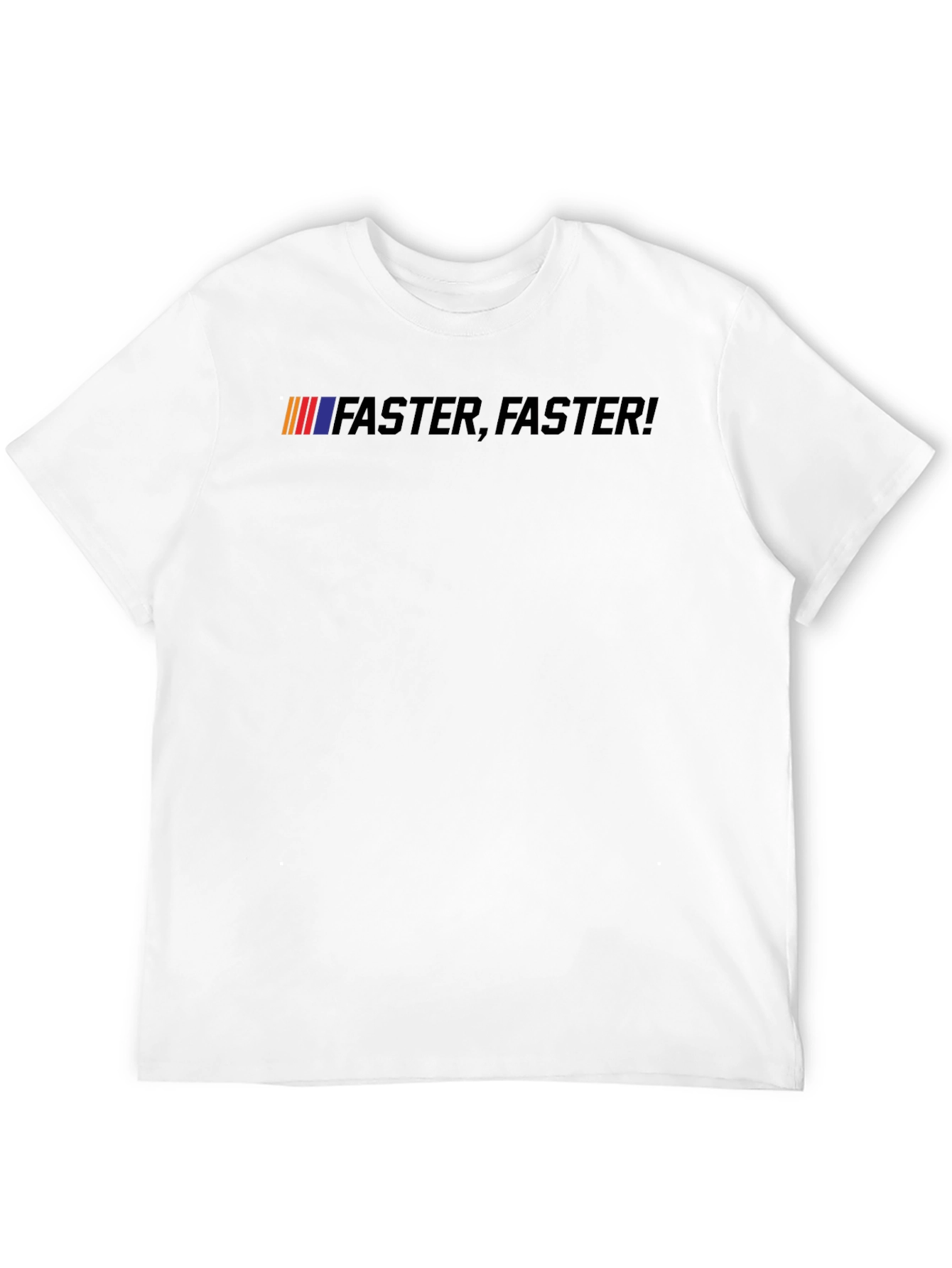 Black Faster, Faster! Black Graphic Tee view 12