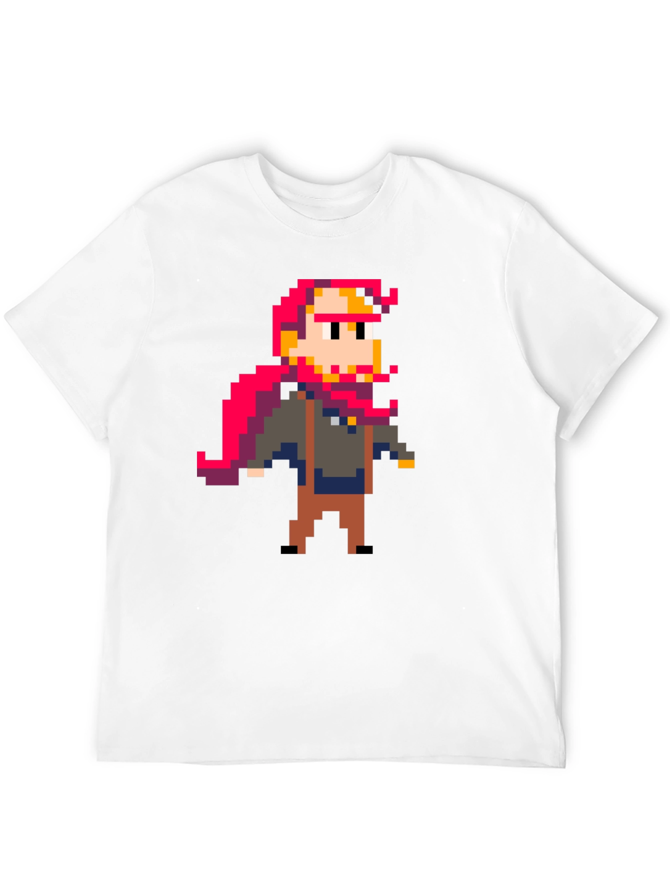 Black Pixel Art Graphic T-Shirt view 12