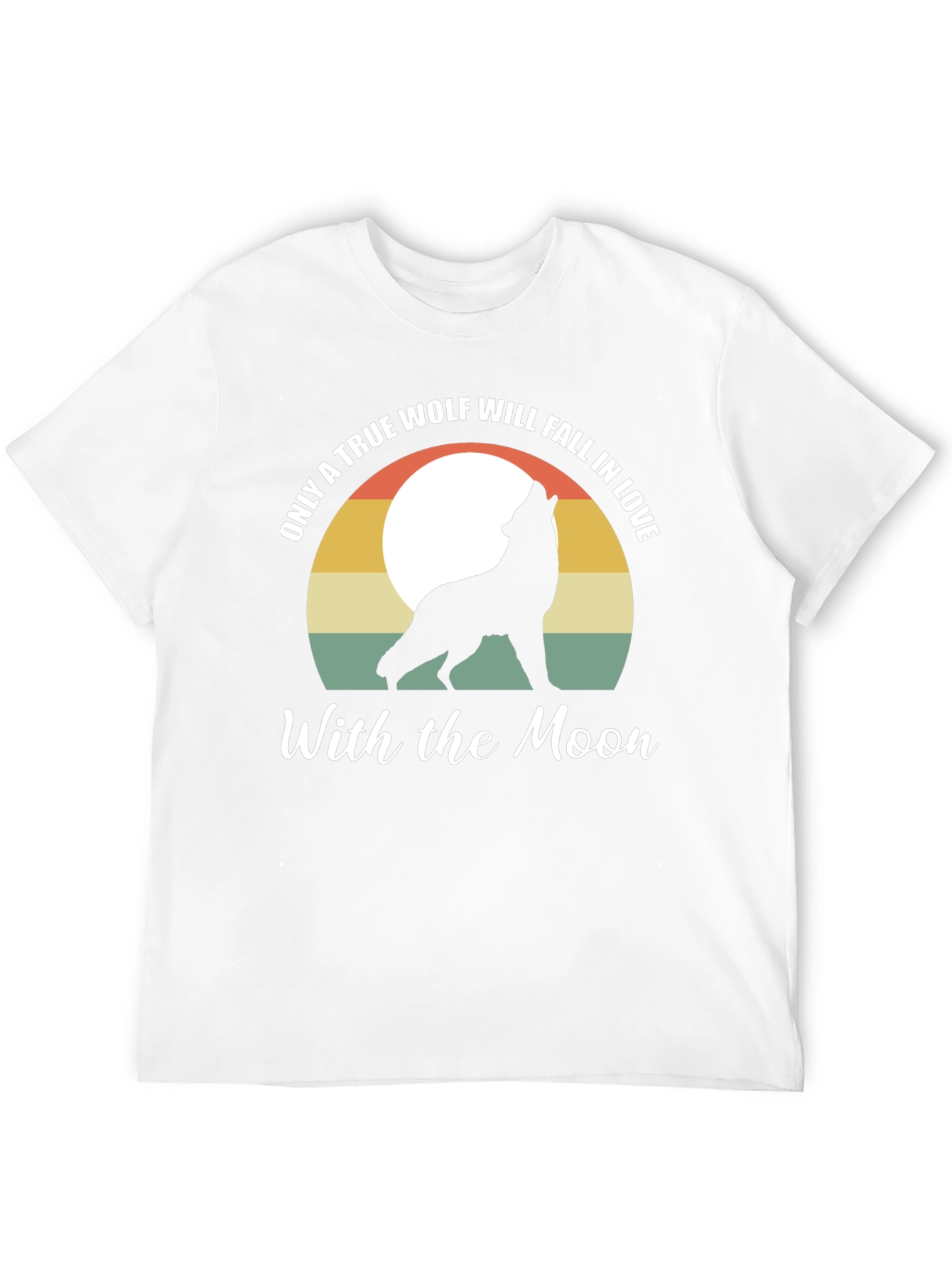 Black Wolf Moon Graphic Tee - Men's Black T-Shirt view 12