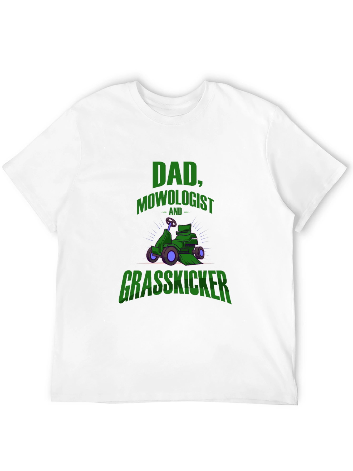 Dad Mowologist Grasskicker Graphic T-Shirt - 12