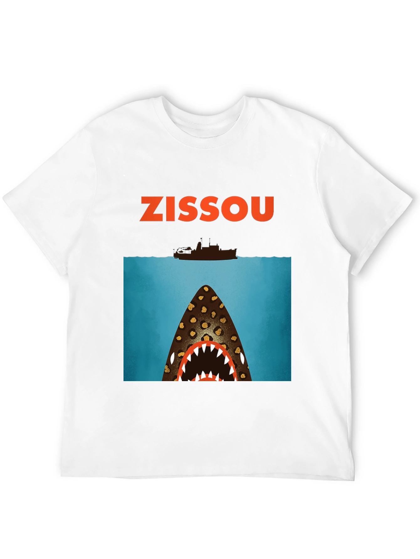 Black Zissou Shark Graphic Tee view 12