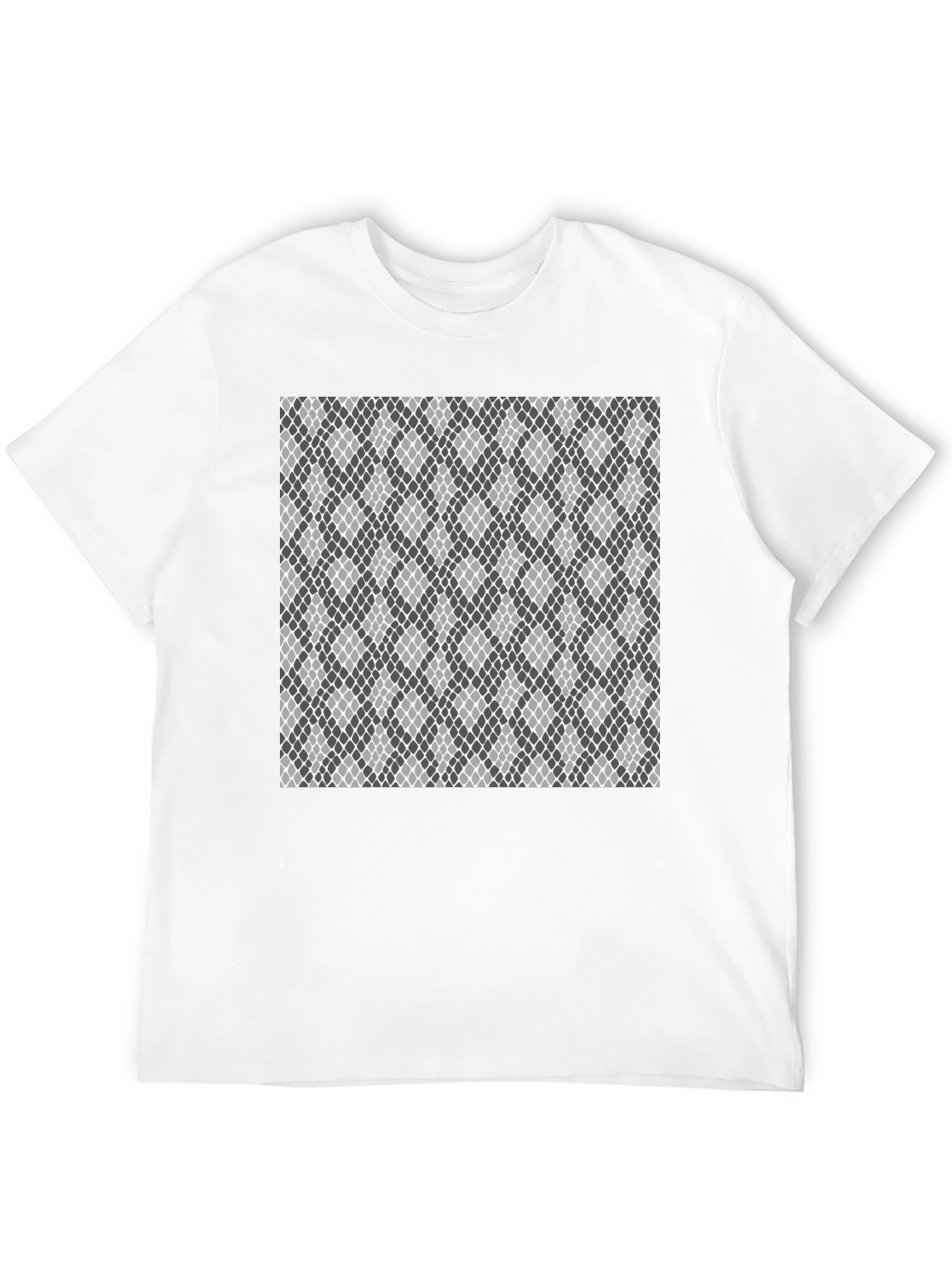 Black Geometric Patterned Tee view 12