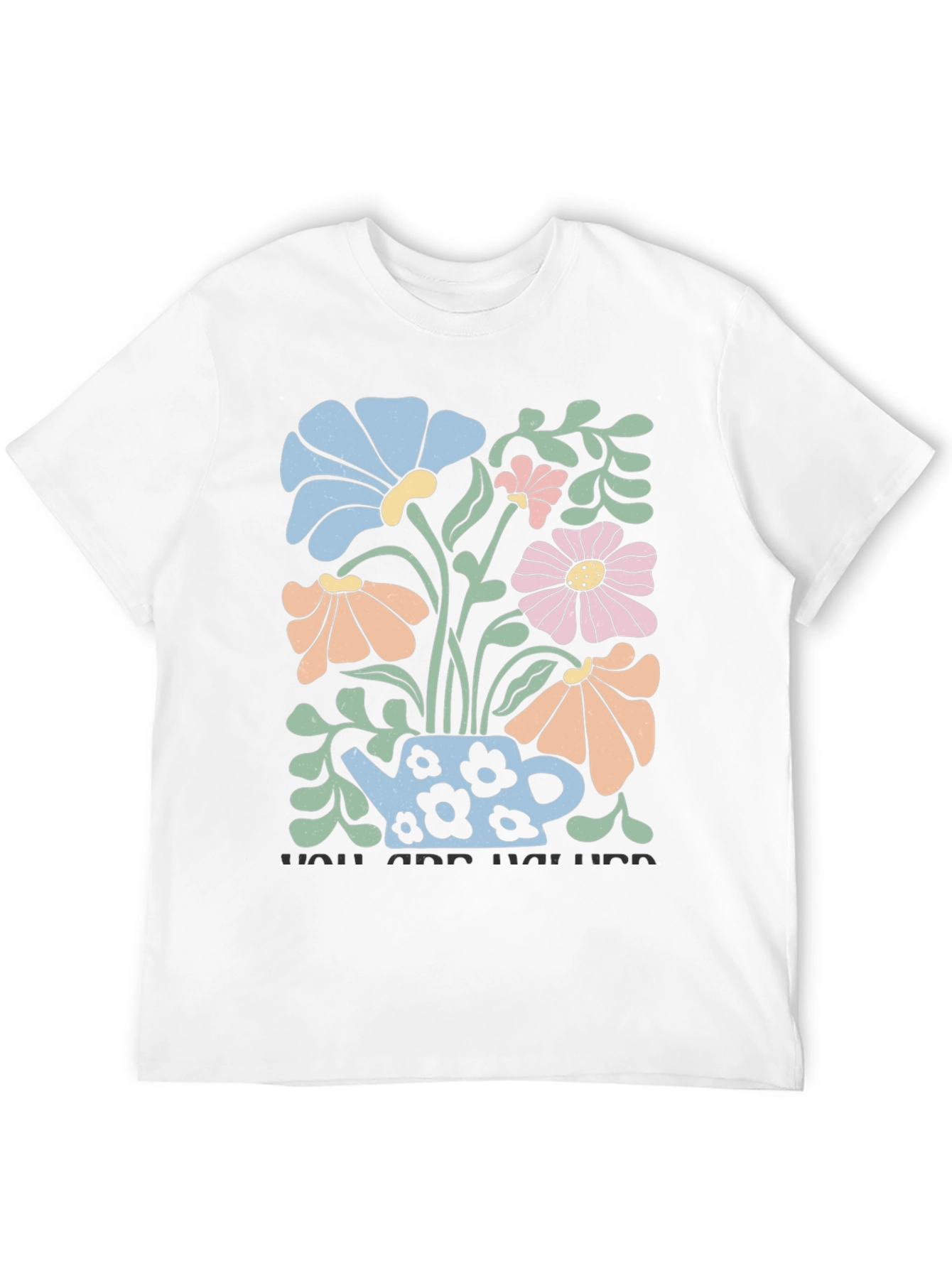 Black Floral Teapot Graphic T-Shirt view 12