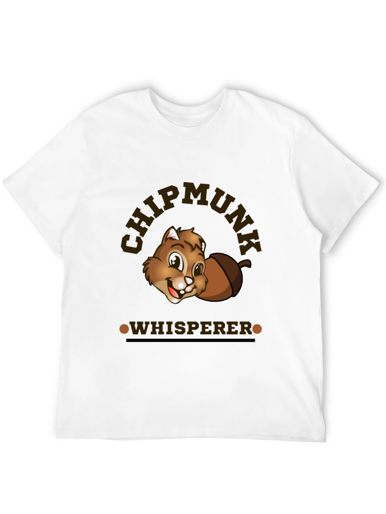 Black Chipmunk Whisperer T-Shirt - Cute Cartoon Design view 12