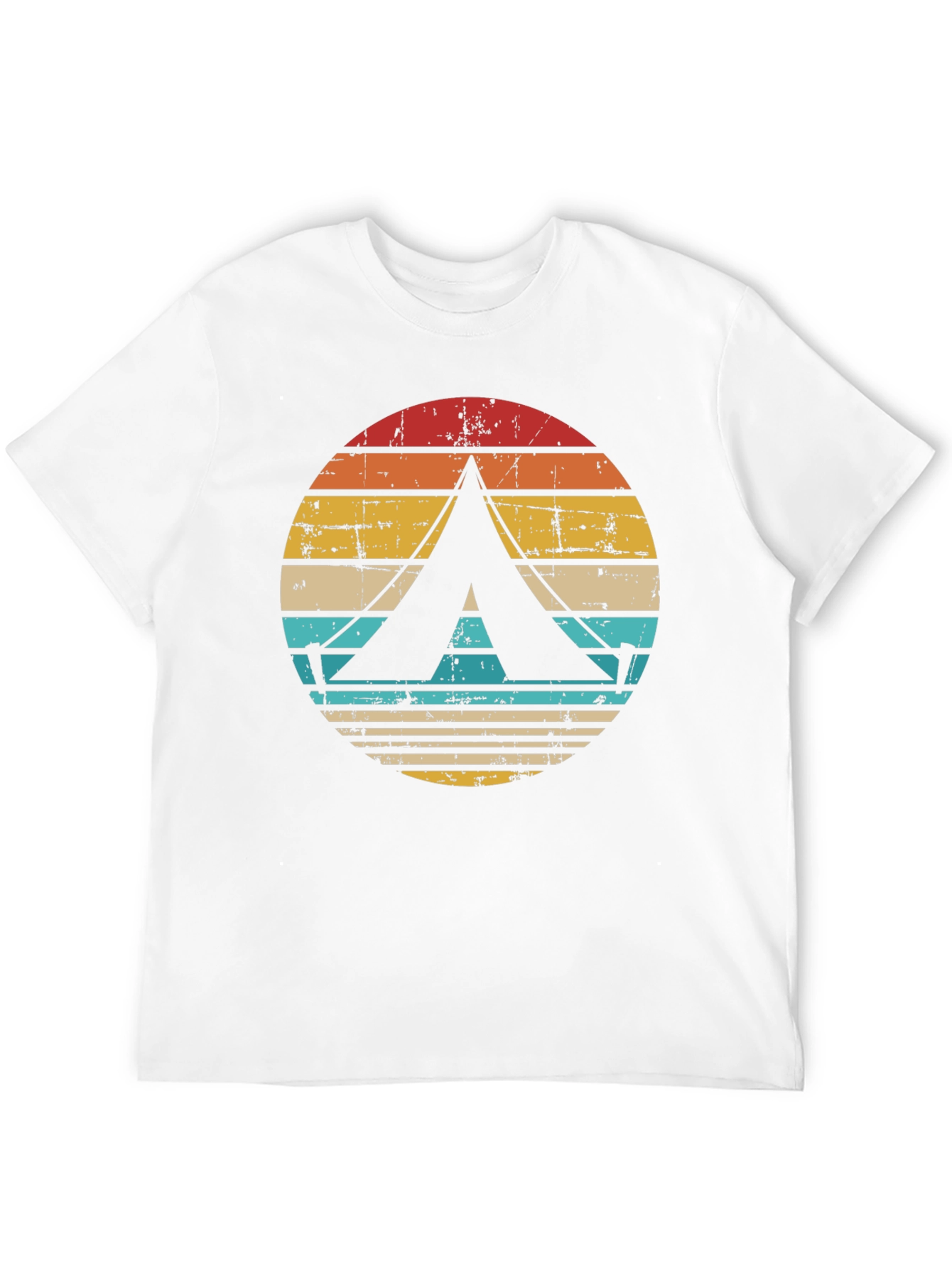 Black Vintage Camping Tent Graphic Tee view 12