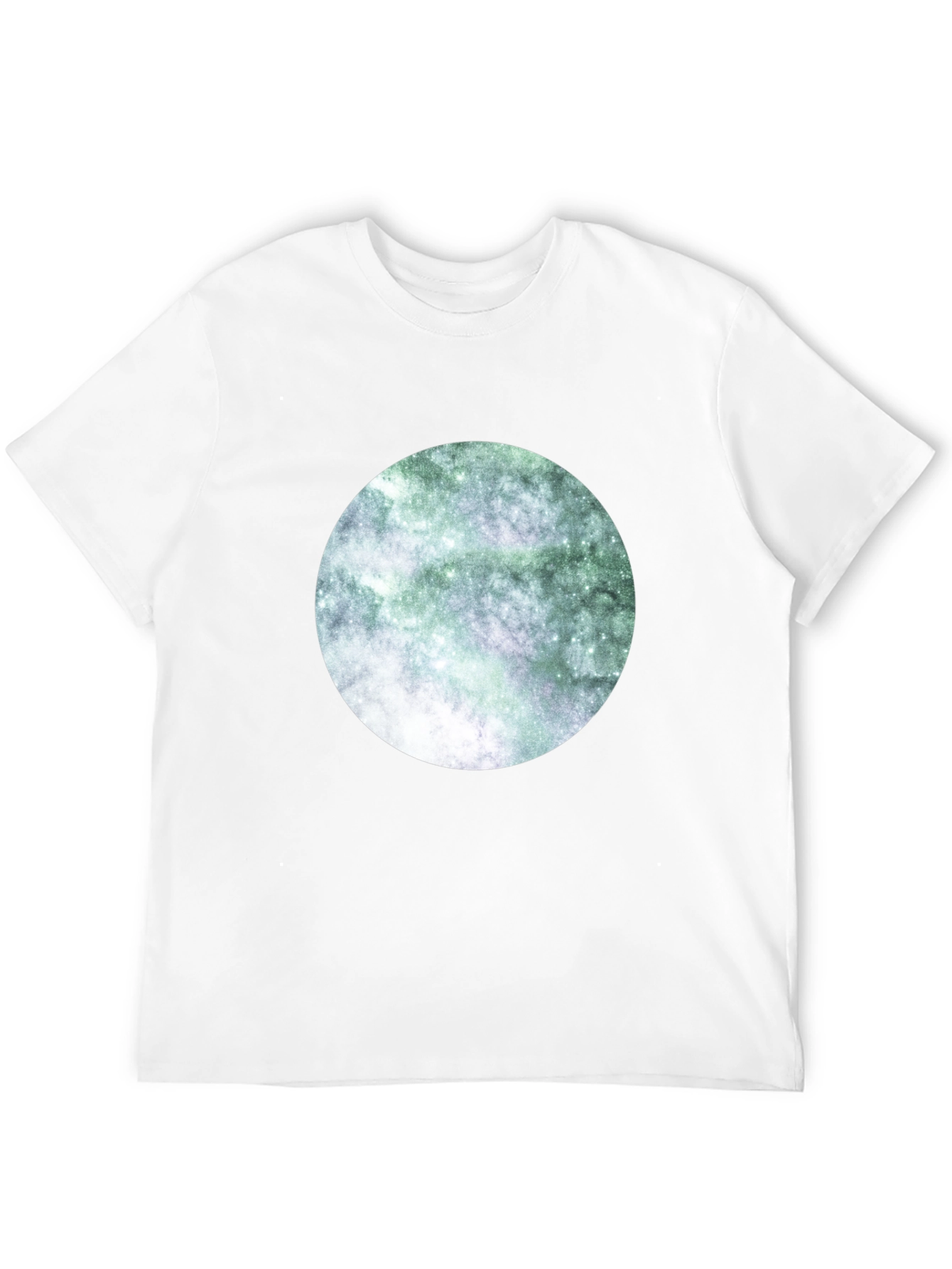 Black Nebula Circle Graphic Tee view 12