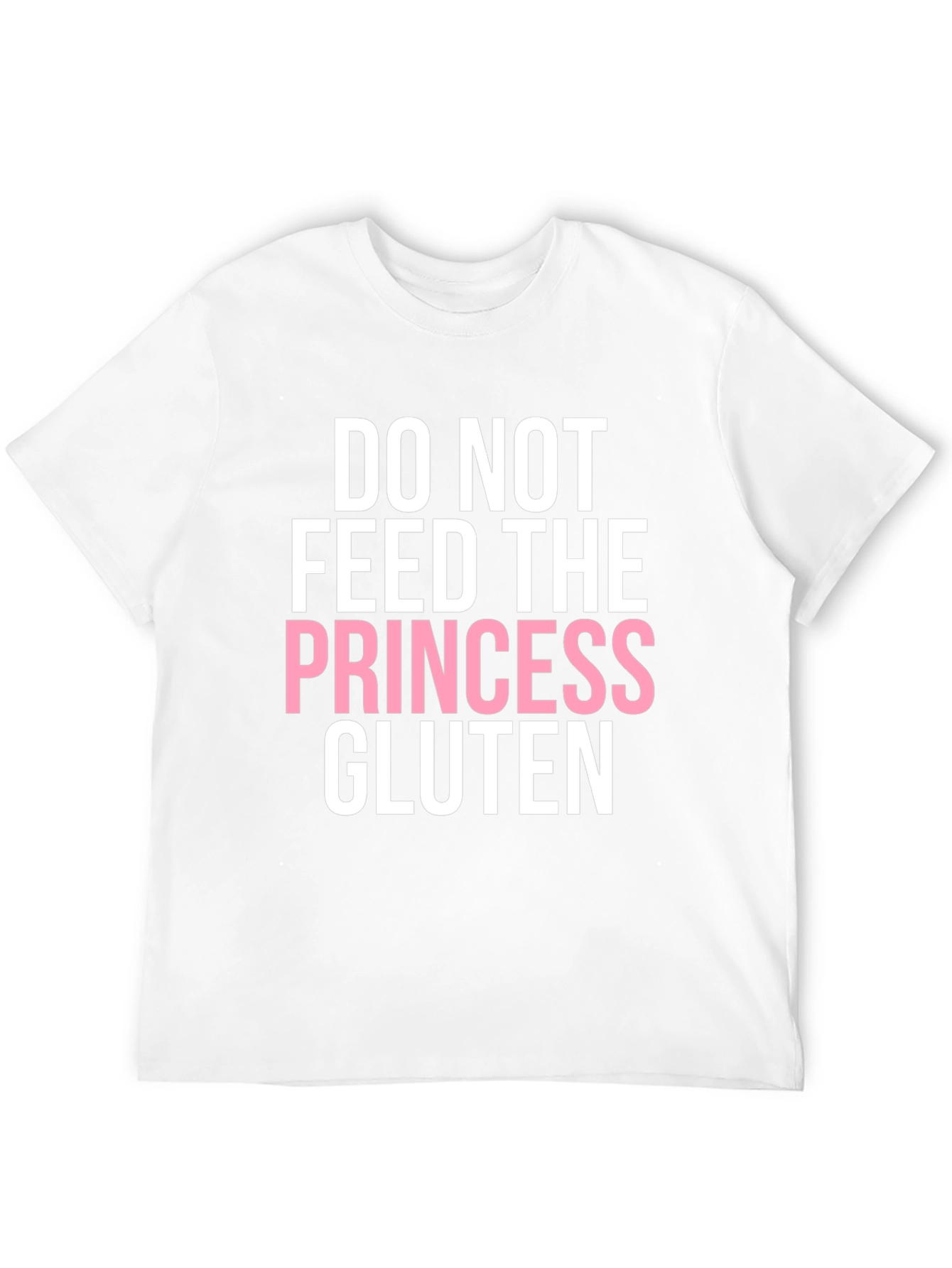 Black Do Not Feed the Princess Gluten T-Shirt view 12