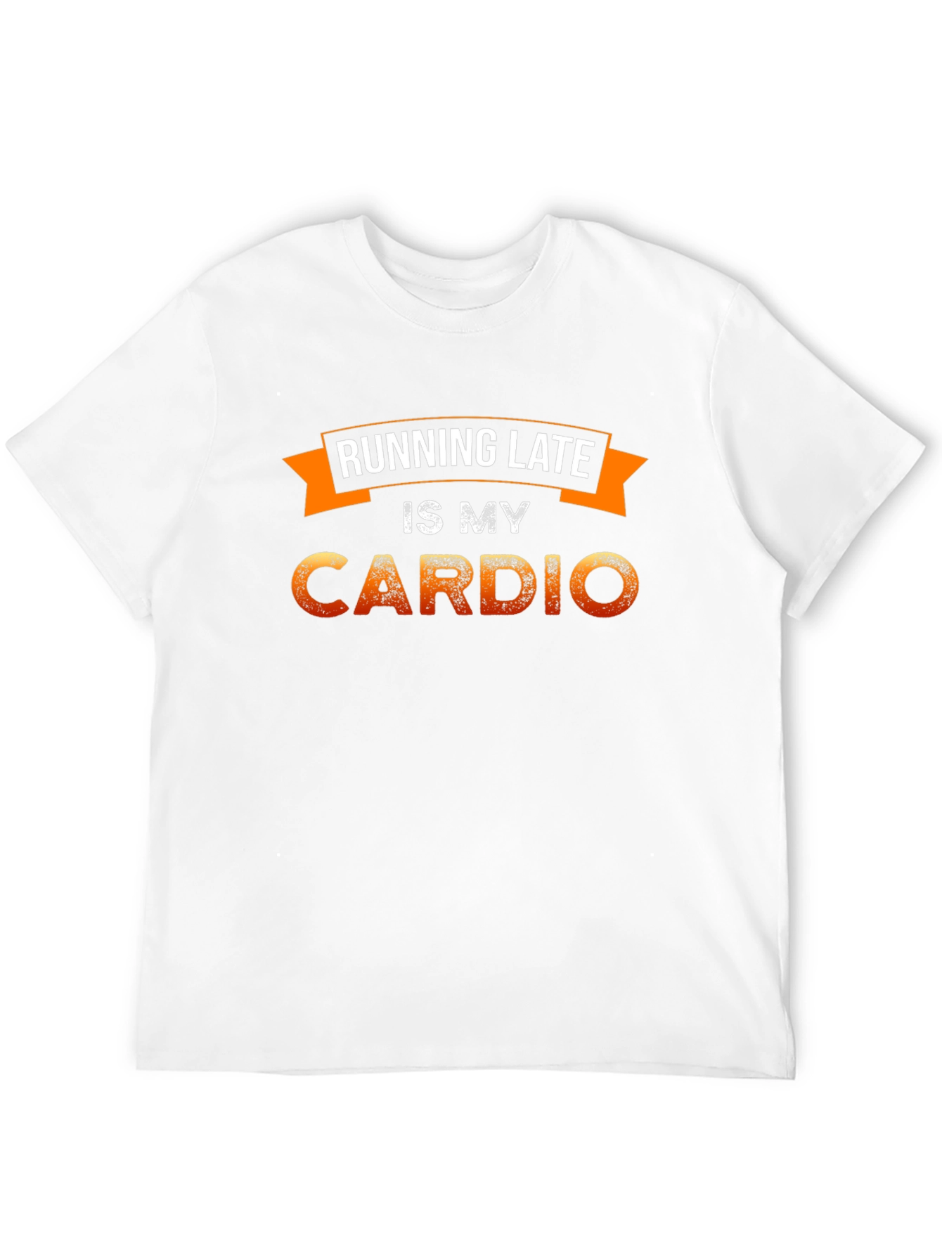 Black Running Late is My Cardio Graphic Tee view 12