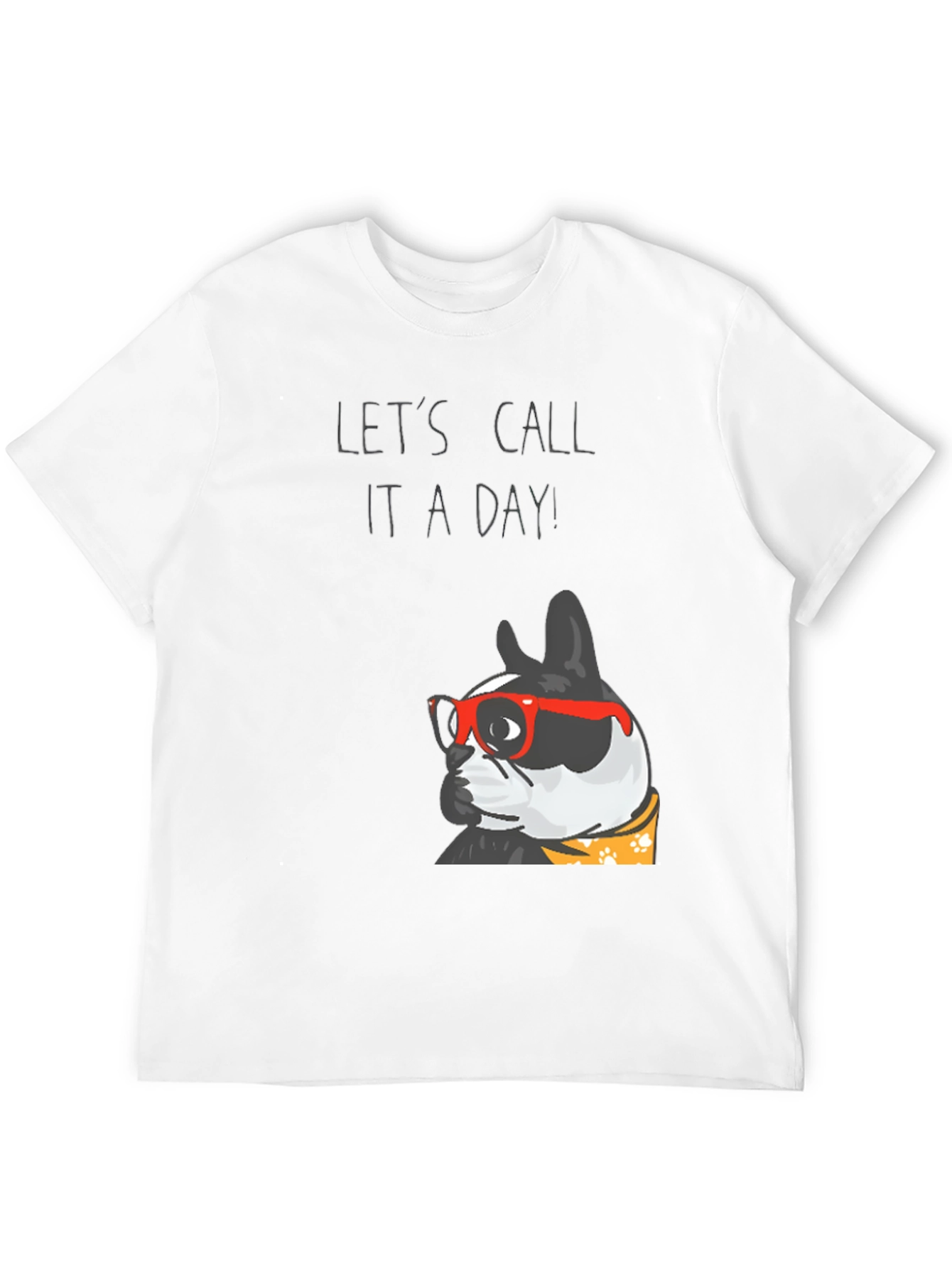 Black Let's Call It A Day Dog T-Shirt view 12