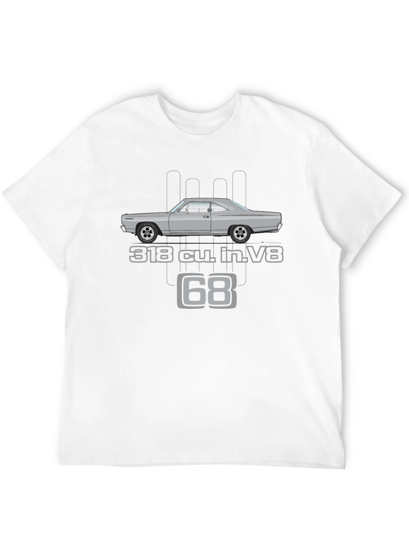 Black Classic '68 Car Graphic T-Shirt view 12