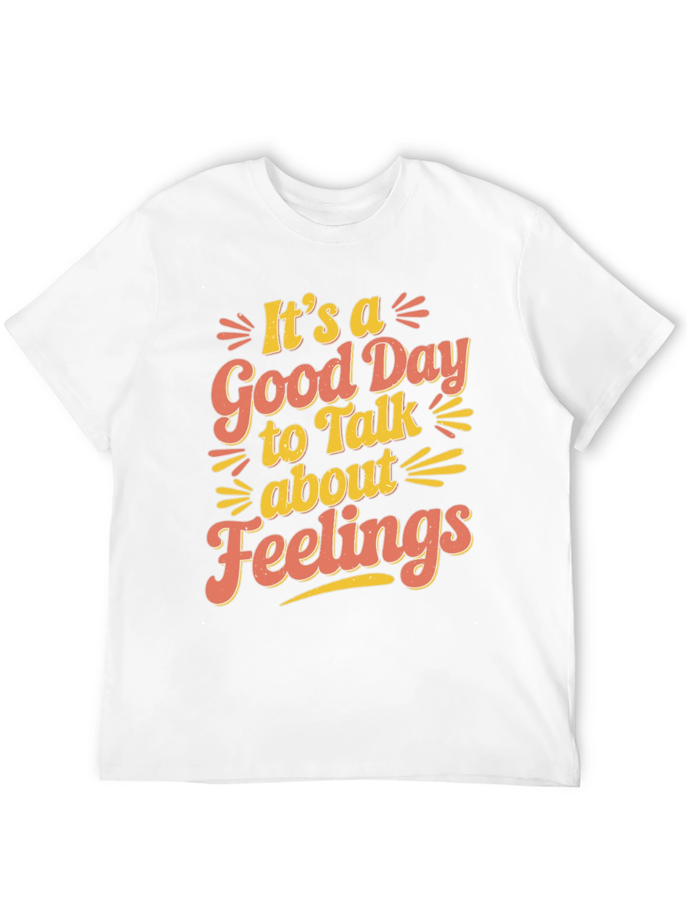Black It's a Good Day to Talk About Feelings T-Shirt view 12