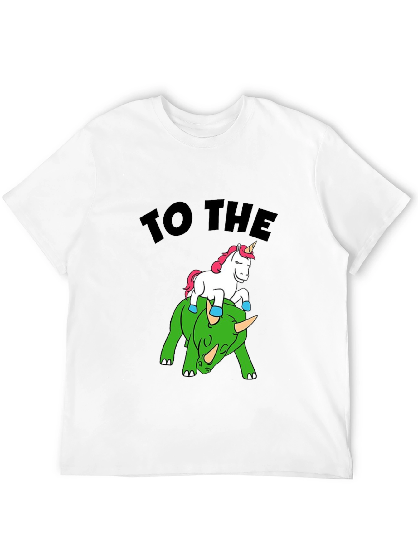 Black Unicorn Riding Stegosaurus T-Shirt - Crypto Meme Tee view 12