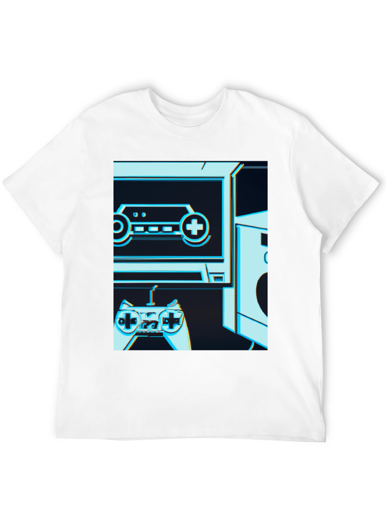 Black Retro Gaming T-Shirt - Classic Console Design view 12