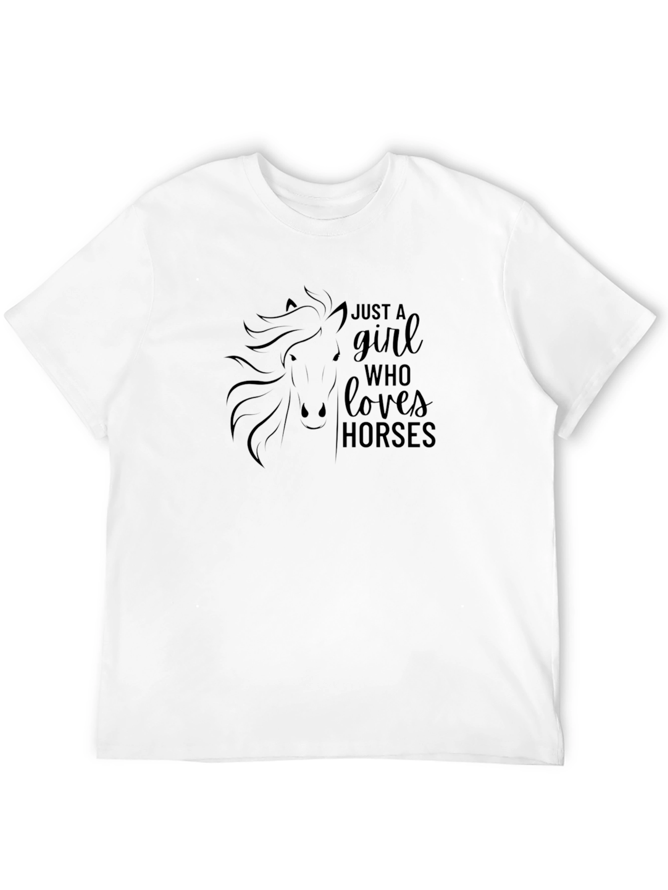 Just A Girl Who Loves Horses T-Shirt - 12