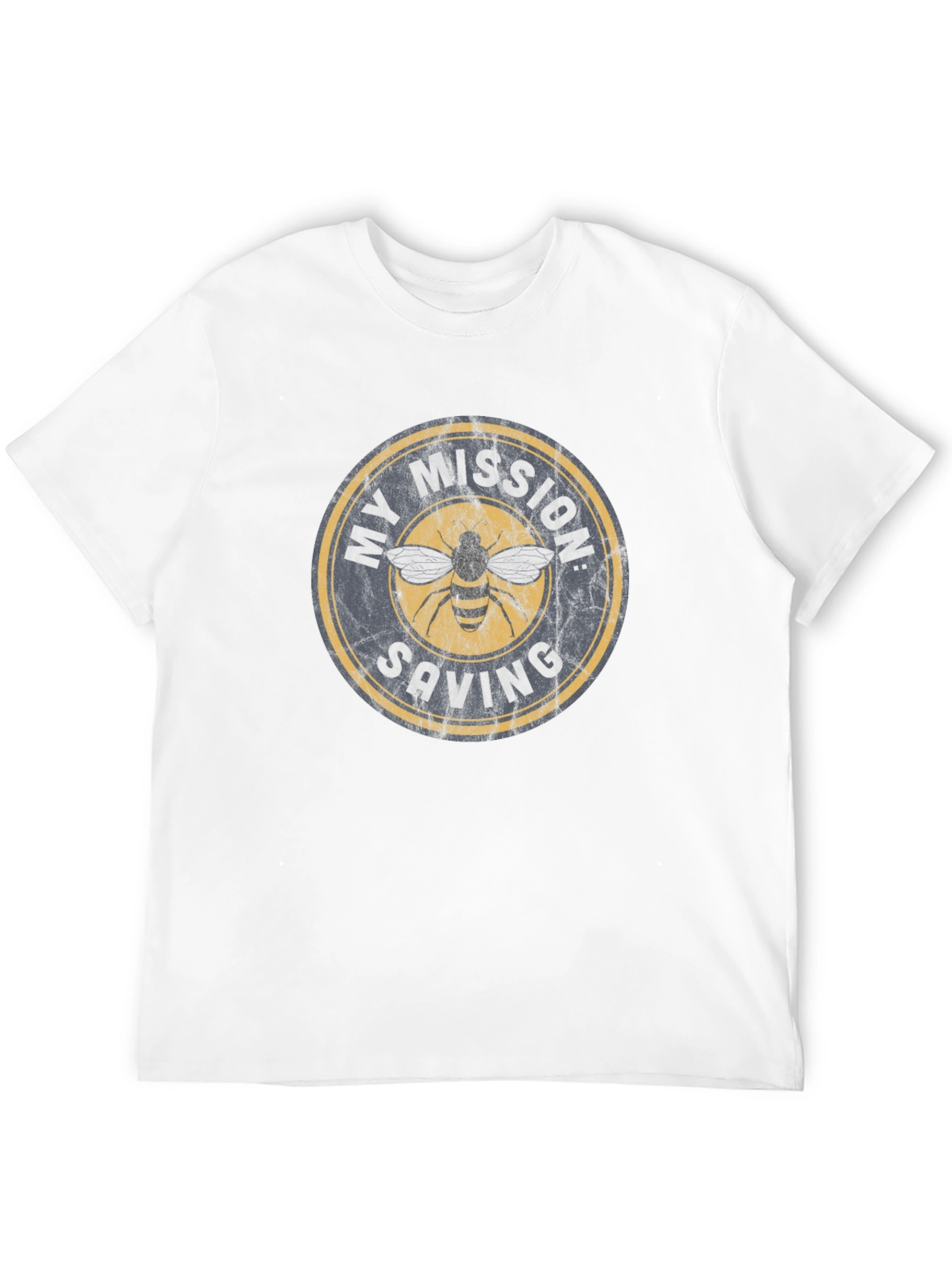 Black My Mission: Saving Bees T-Shirt view 12