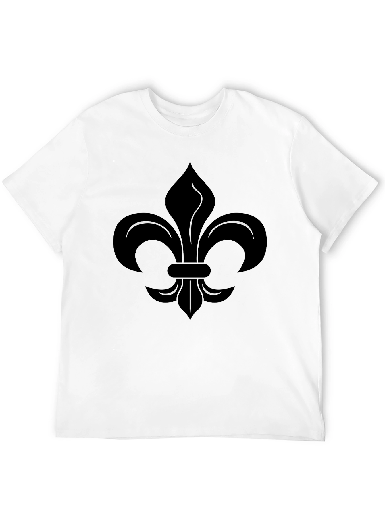 Black Black Fleur-de-Lis Graphic Tee - Stylish Menswear view 12