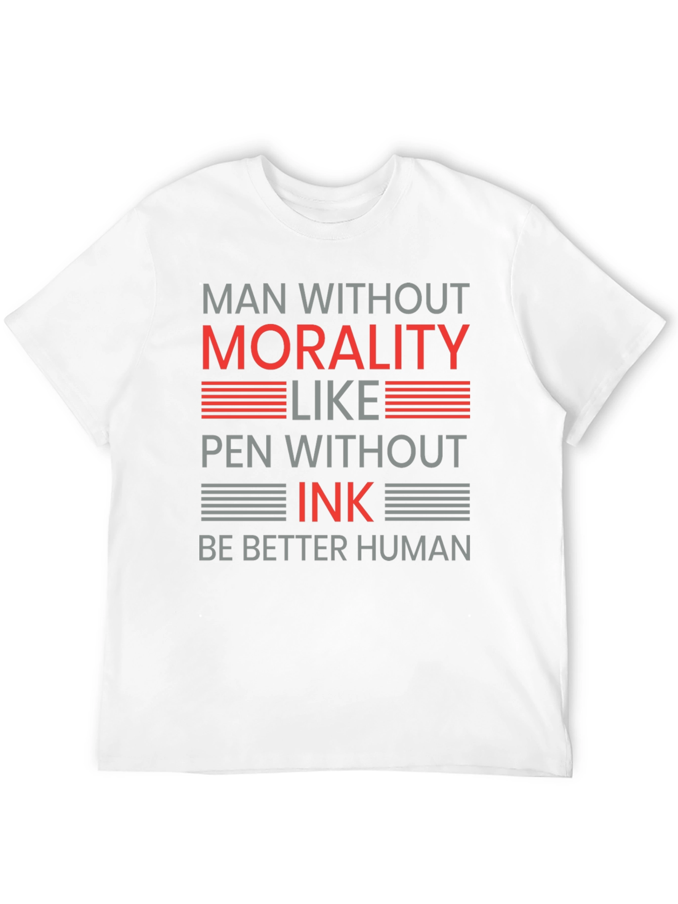 Black Morality Ink Graphic T-Shirt - Be Better Human view 12