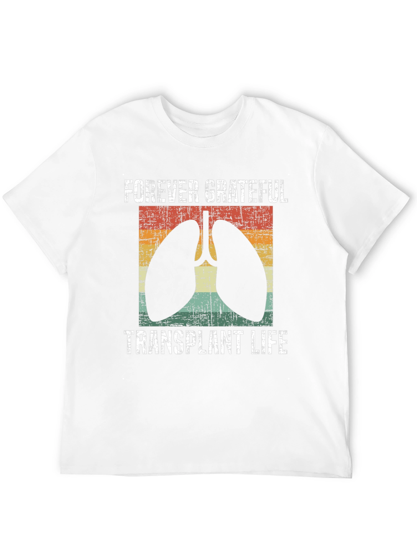 Black Forever Grateful Transplant Life T-Shirt view 12