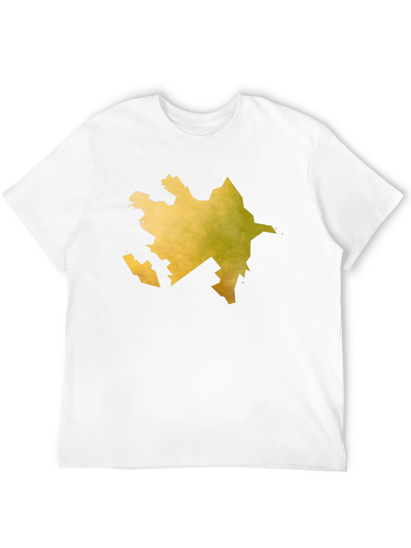 Black Azerbaijan Map T-Shirt - Black Tee view 12
