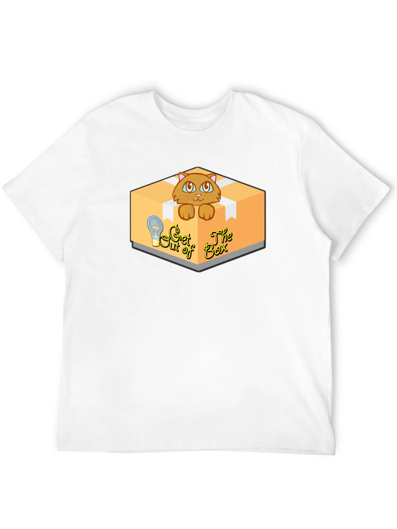 Black Get Out of the Box Cat T-Shirt view 12