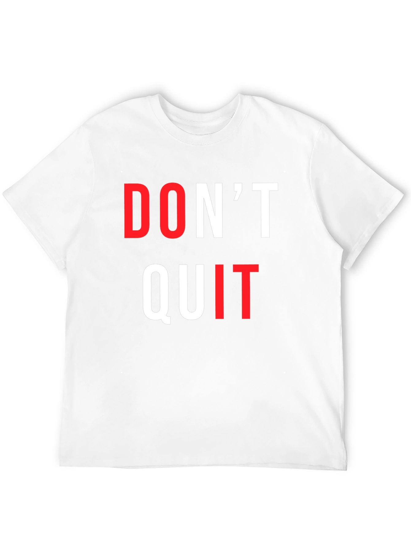 Black Motivational Don't Quit Graphic Tee view 12